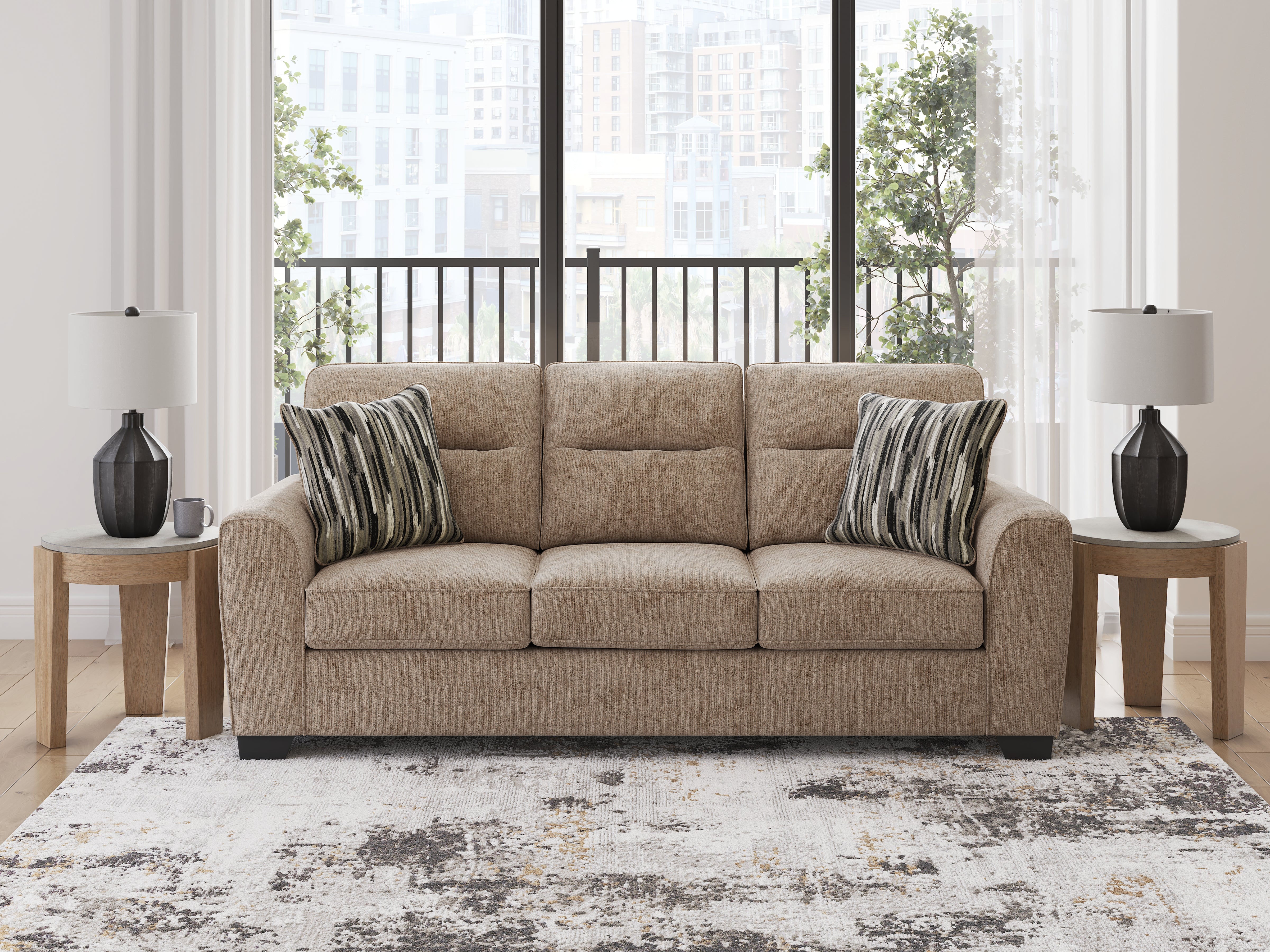 3 Brothers Decor - Ashley Furniture - Olten Living Room - Sofa / Mocha - 3130438
