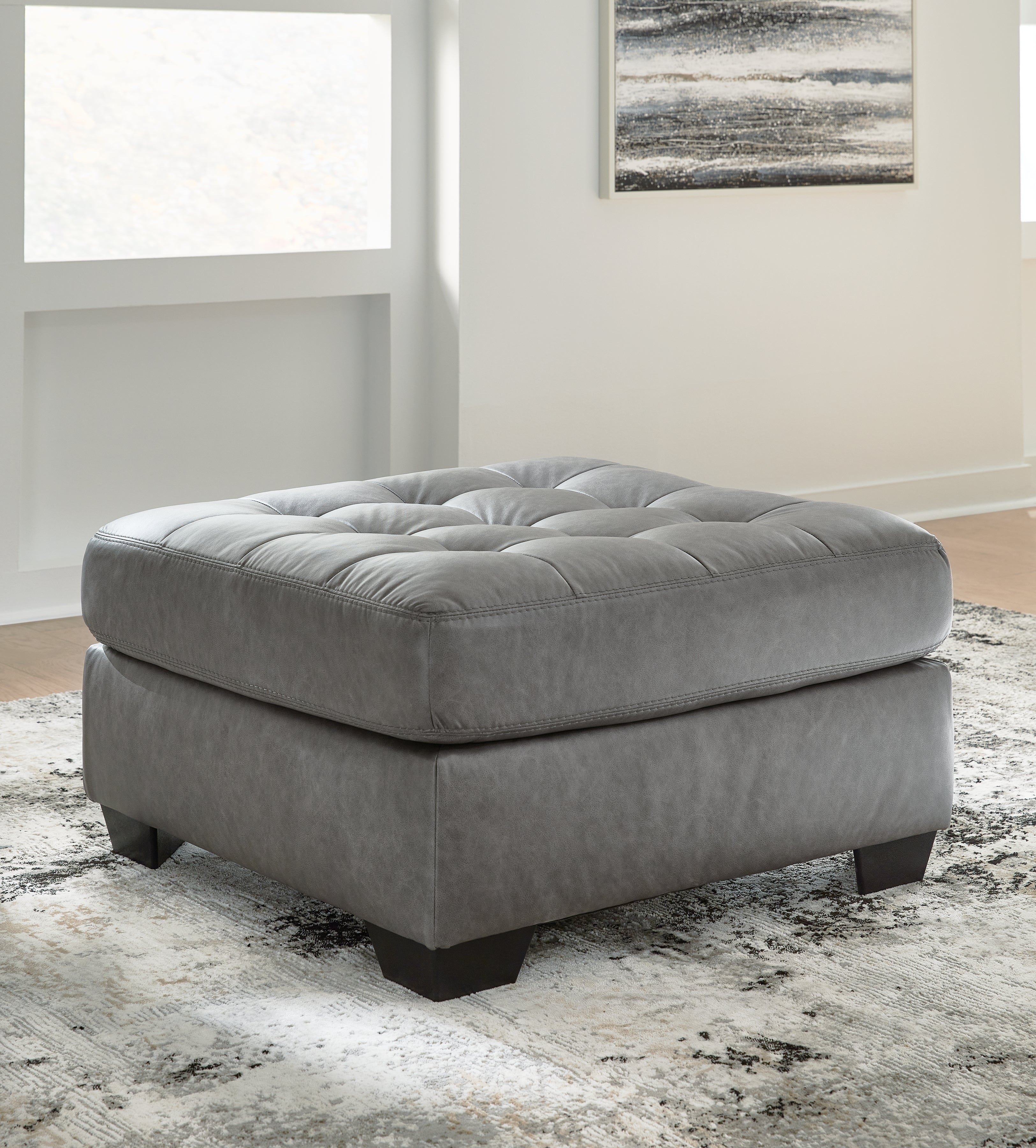 3 Brothers Decor - Ashley Furniture - Clairette Court Living Room - Oversized Accent Ottoman / Alloy - 3150308