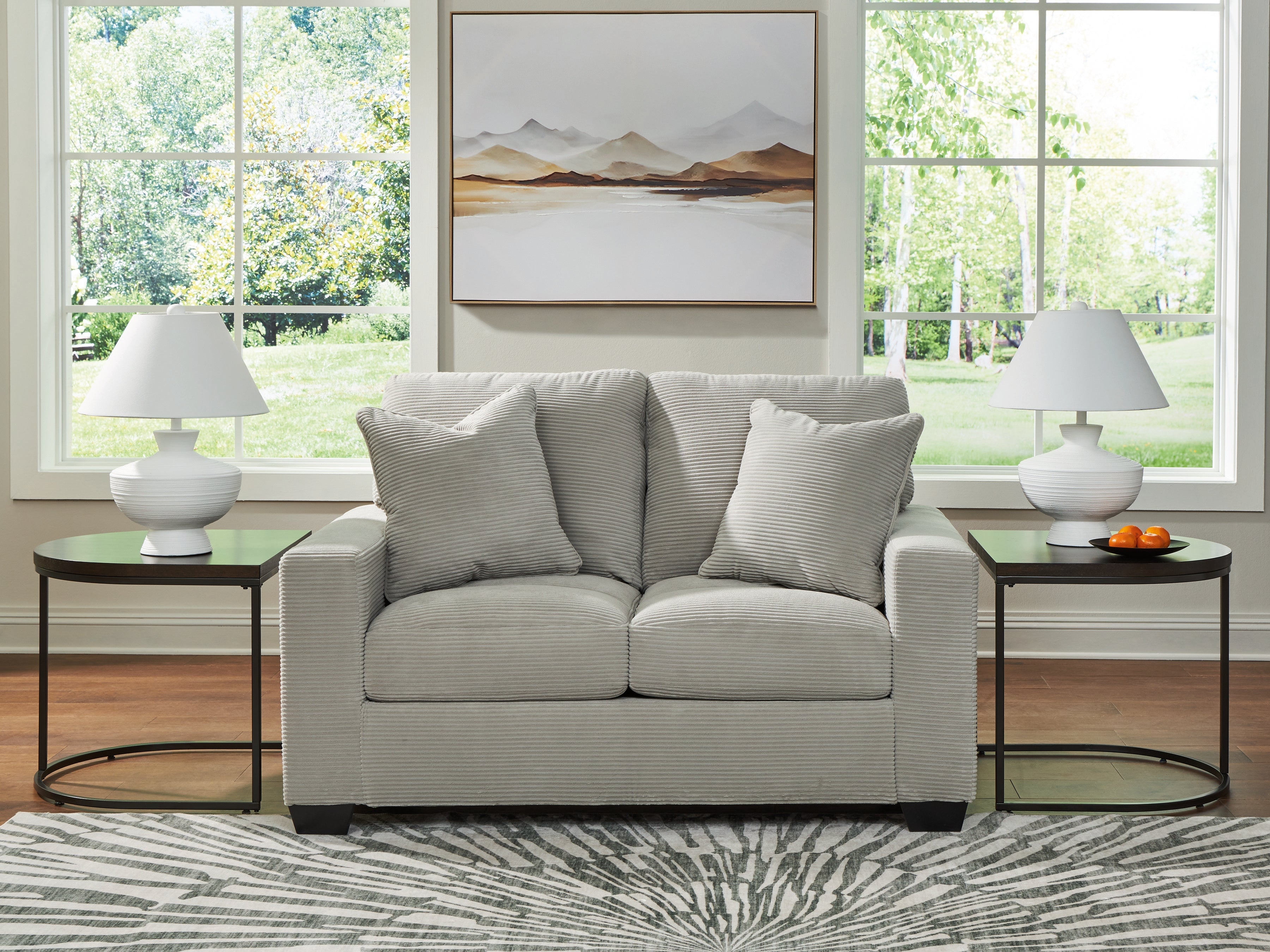 3 Brothers Decor - Ashley Furniture - Greenbriar Living Room - Loveseat / Smoke - PC3200535