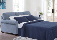 3 Brothers Decor - Ashley Furniture - Carissa Manor Living Room - Queen Sofa Sleeper / Denim - 3260439