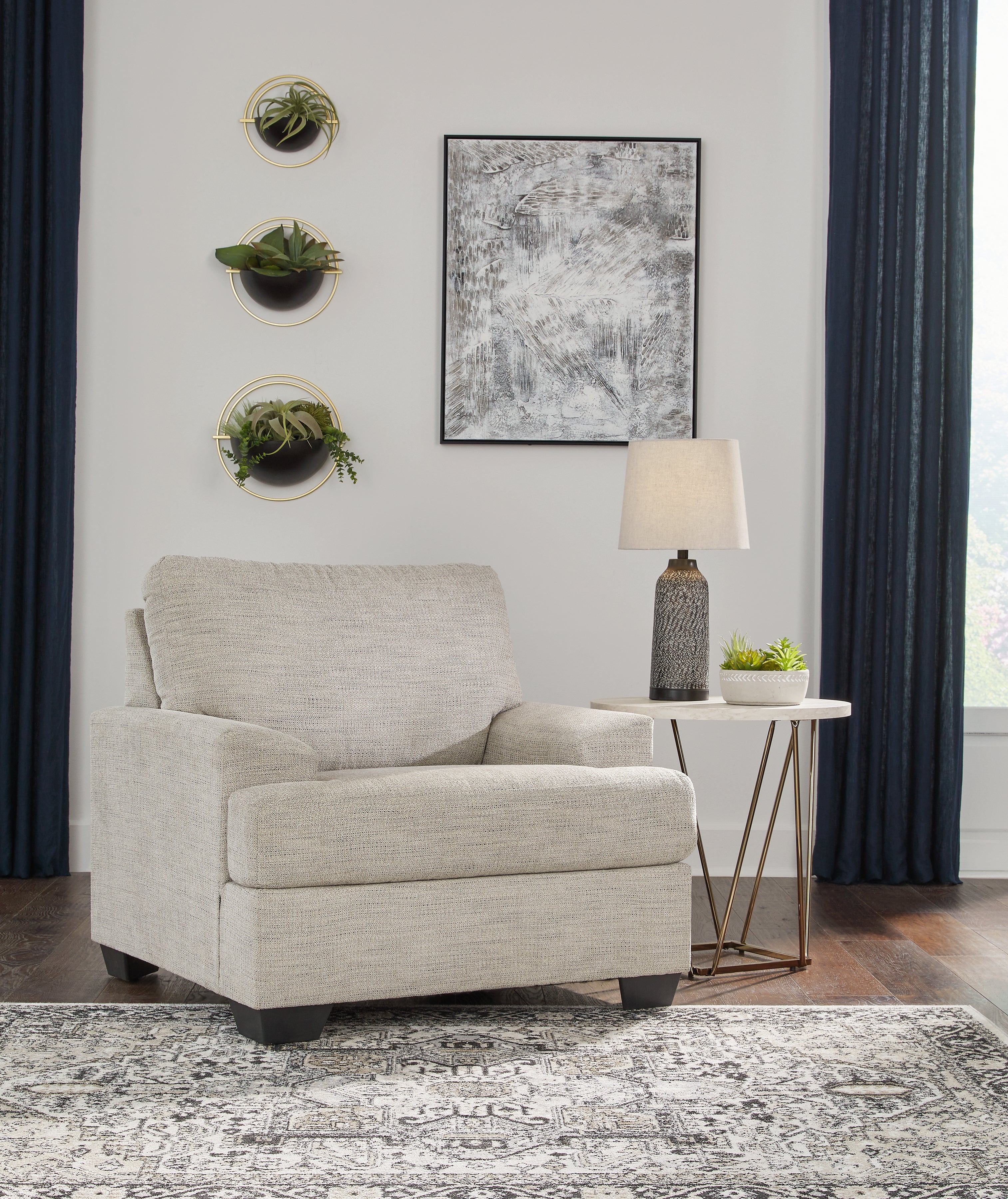 3 Brothers Decor - Ashley Furniture - Vayda Living Room - Chair / Pebble - 3310420