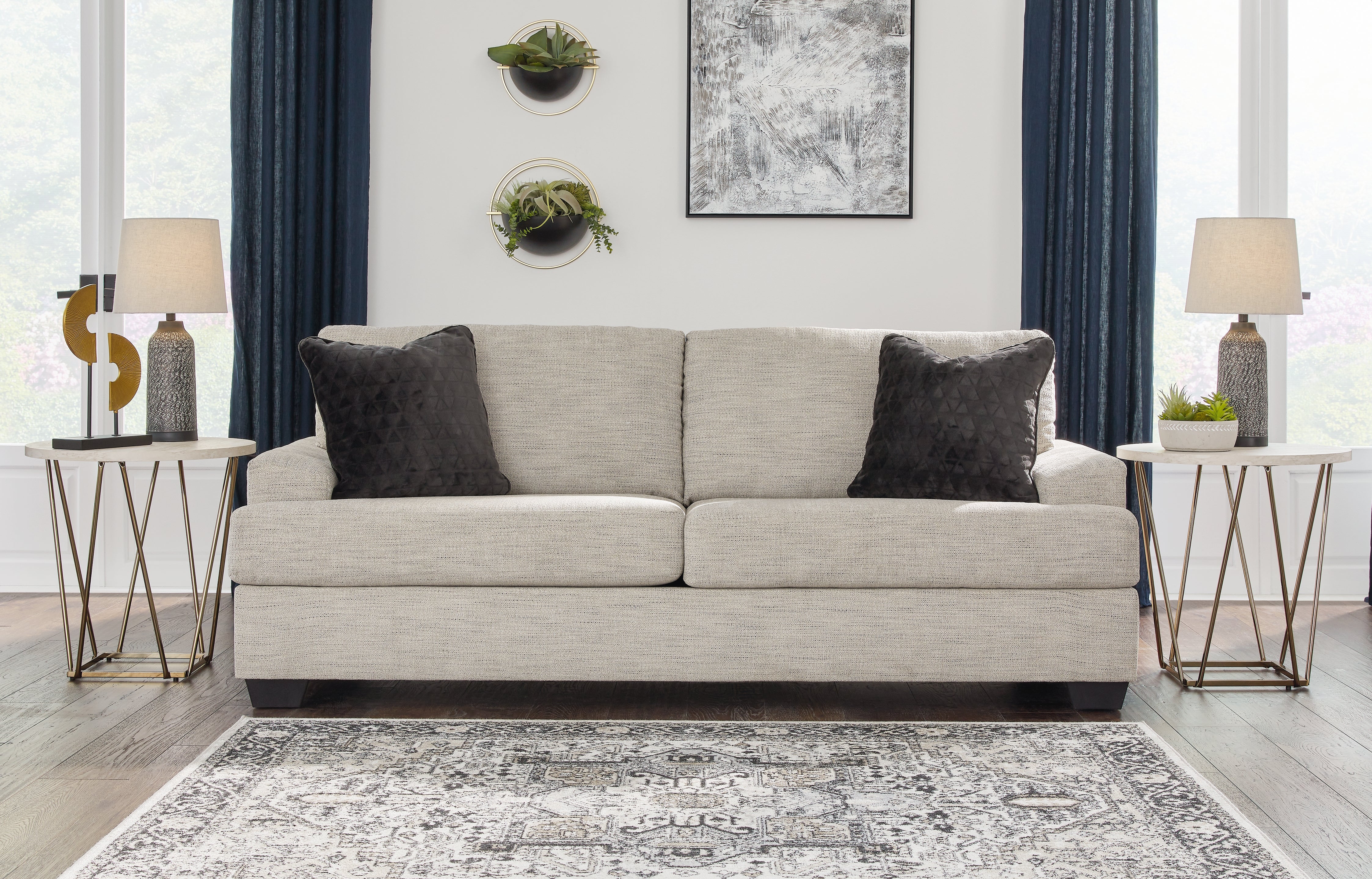 3 Brothers Decor - Ashley Furniture - Vayda Living Room - Sofa / Pebble - 3310438