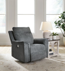 3 Brothers Decor - Ashley Furniture - Barnsana Living Room - Power Rocker Recliner / Gravel - 3320298