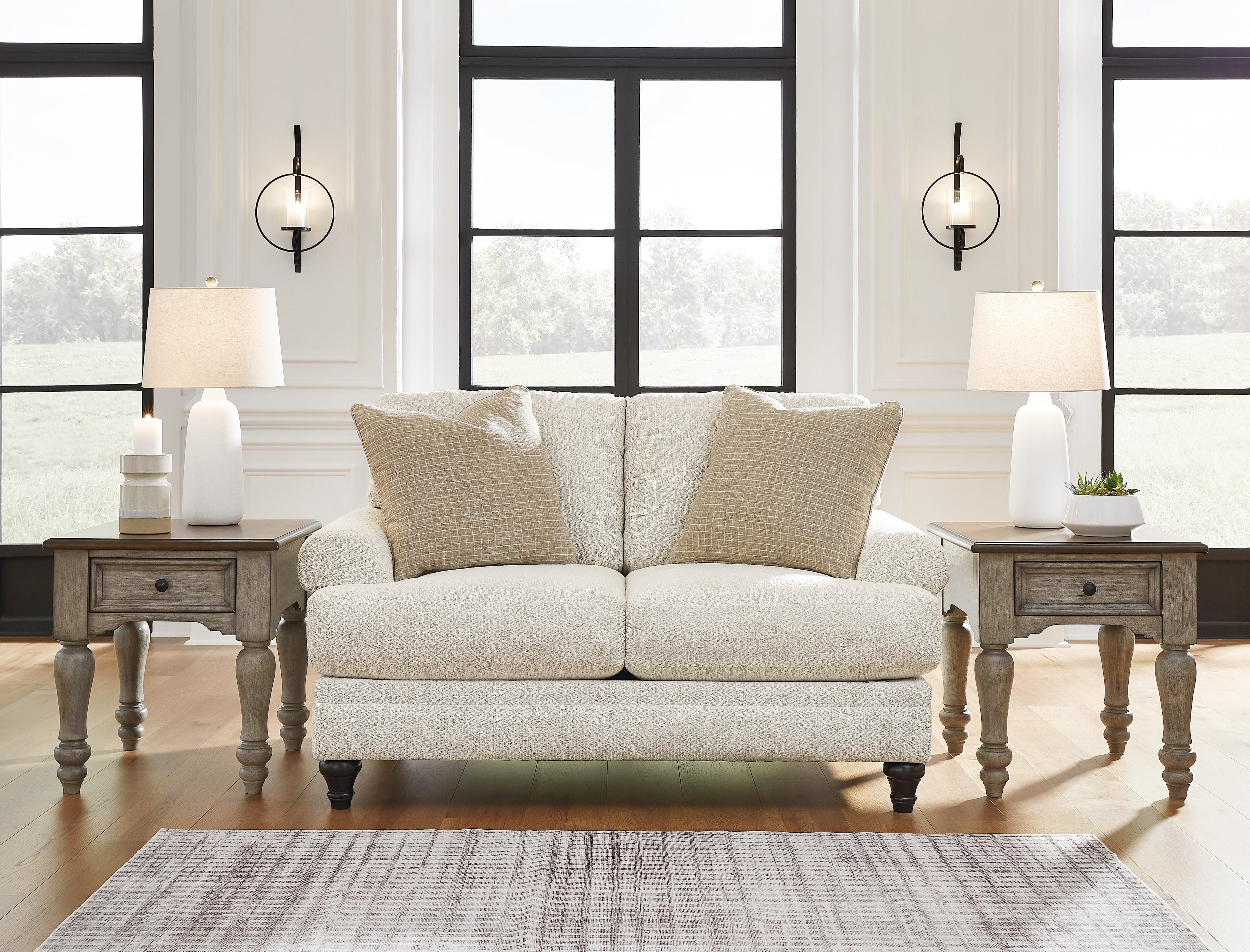 3 Brothers Decor - Ashley Furniture - Valerani Living Room - Loveseat / Sandstone - 3570235