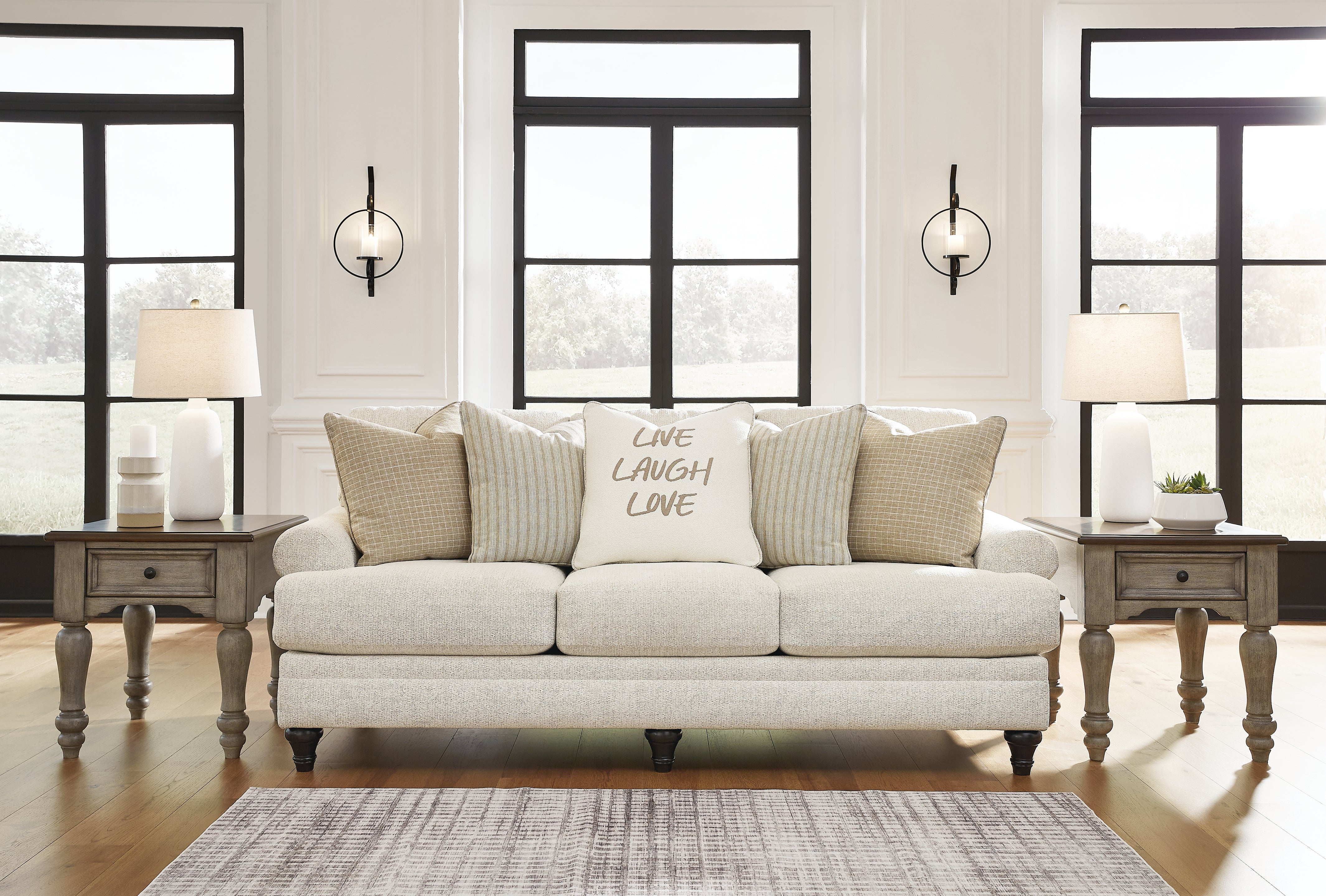 3 Brothers Decor - Ashley Furniture - Valerani Living Room - Sofa / Sandstone - 3570238