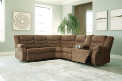 3 Brothers Decor - Ashley Furniture - Partymate Sectional - 2-Piece Reclining Sectional / Brindle - 36902S1