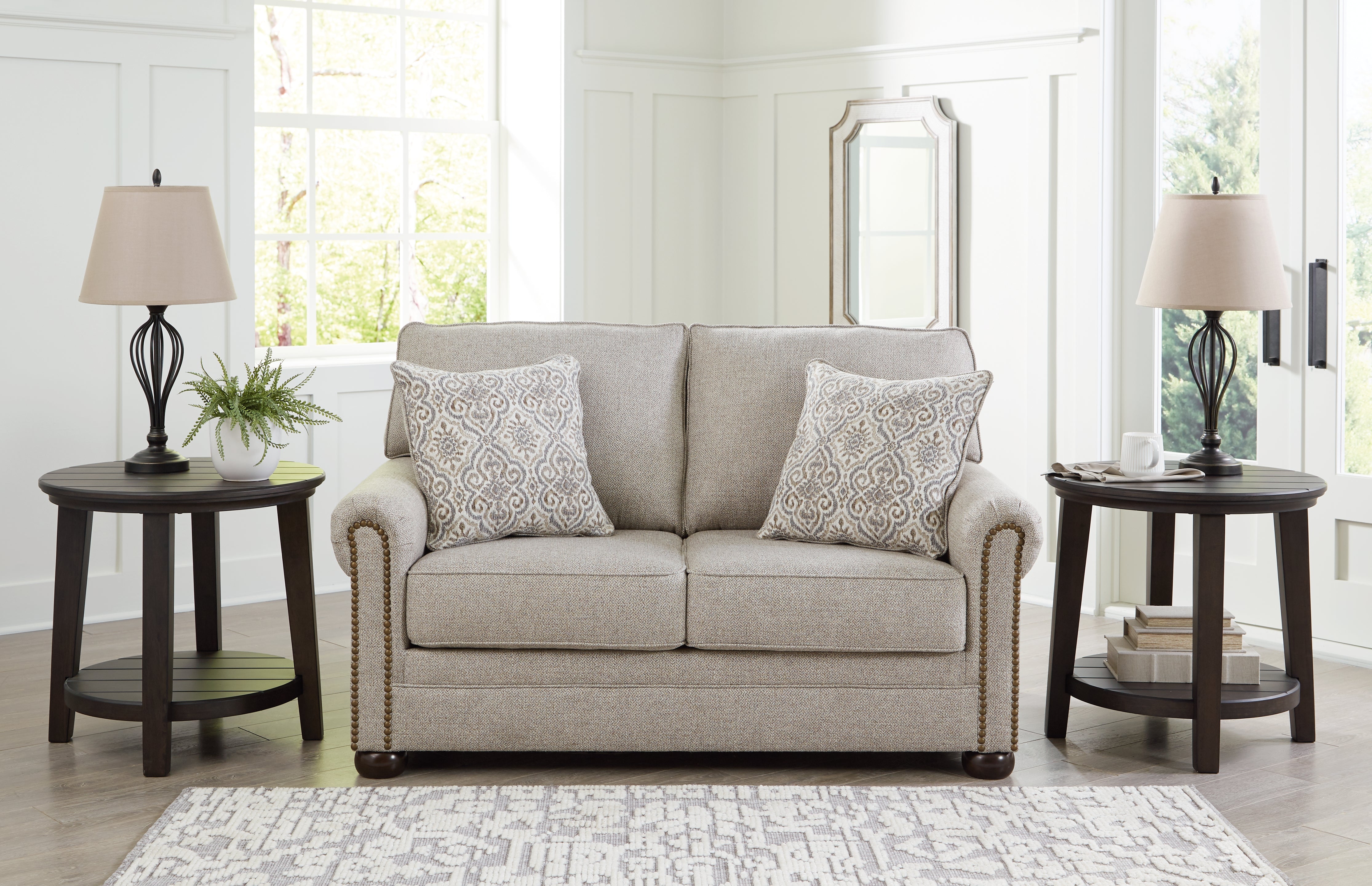 3 Brothers Decor - Ashley Furniture - Gaelon Living Room - Loveseat / Dune - 3730735