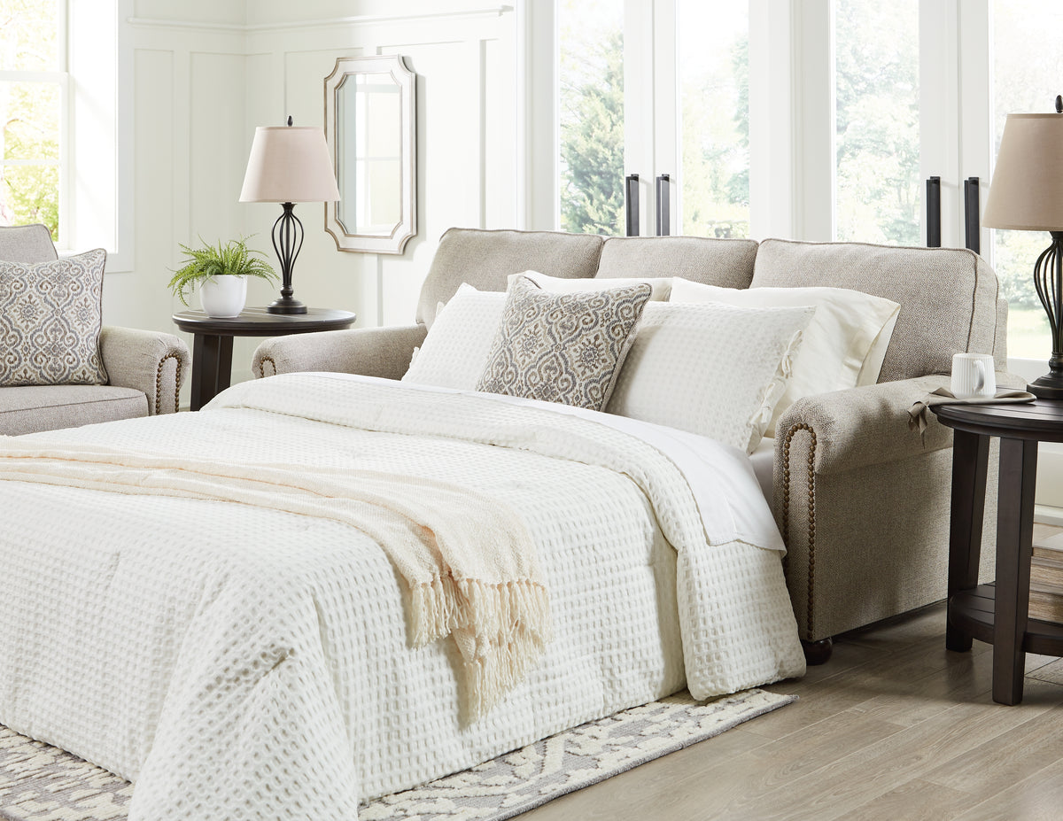 3 Brothers Decor - Ashley Furniture - Gaelon Living Room - Queen Sofa Sleeper / Dune - 3730739