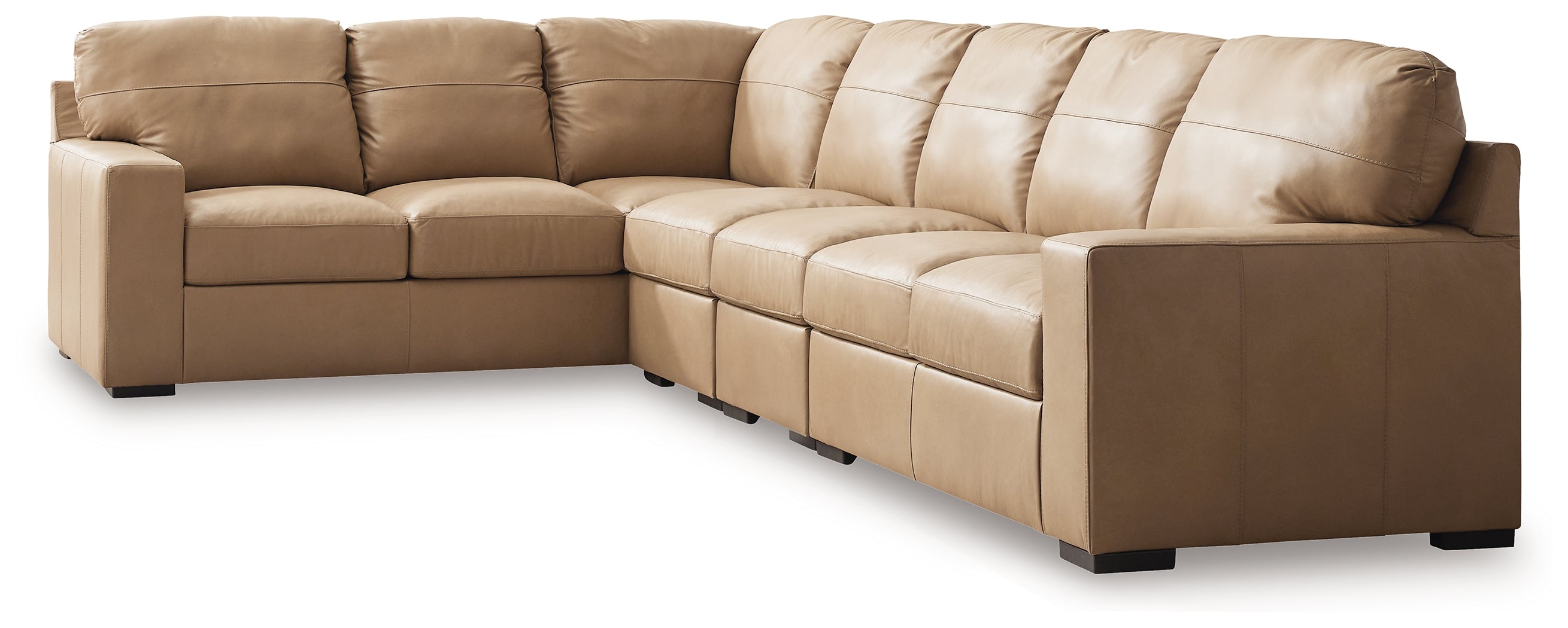 3 Brothers Decor - Ashley Furniture - Bandon Sectional - LAF 4-Piece Sectional / Toffee - 38006S5