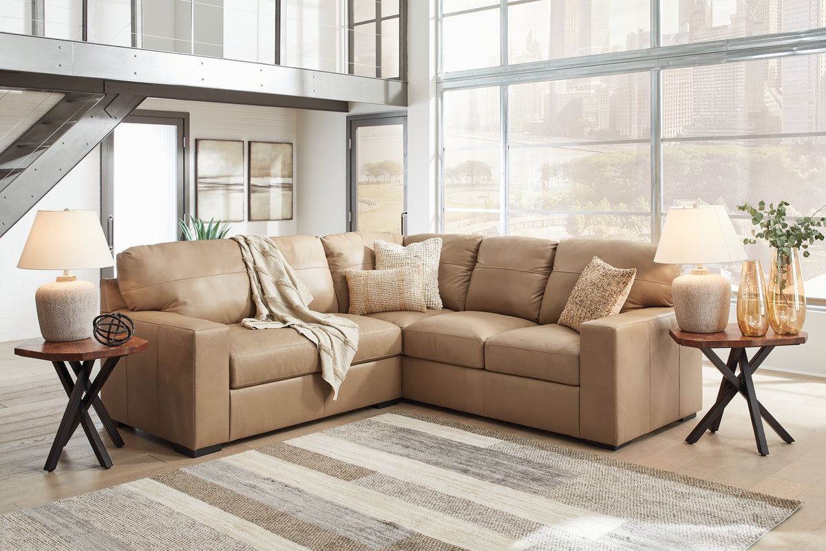 3 Brothers Decor - Ashley Furniture - Bandon Sectional - 2-Piece Sectional / Toffee - 38006S2