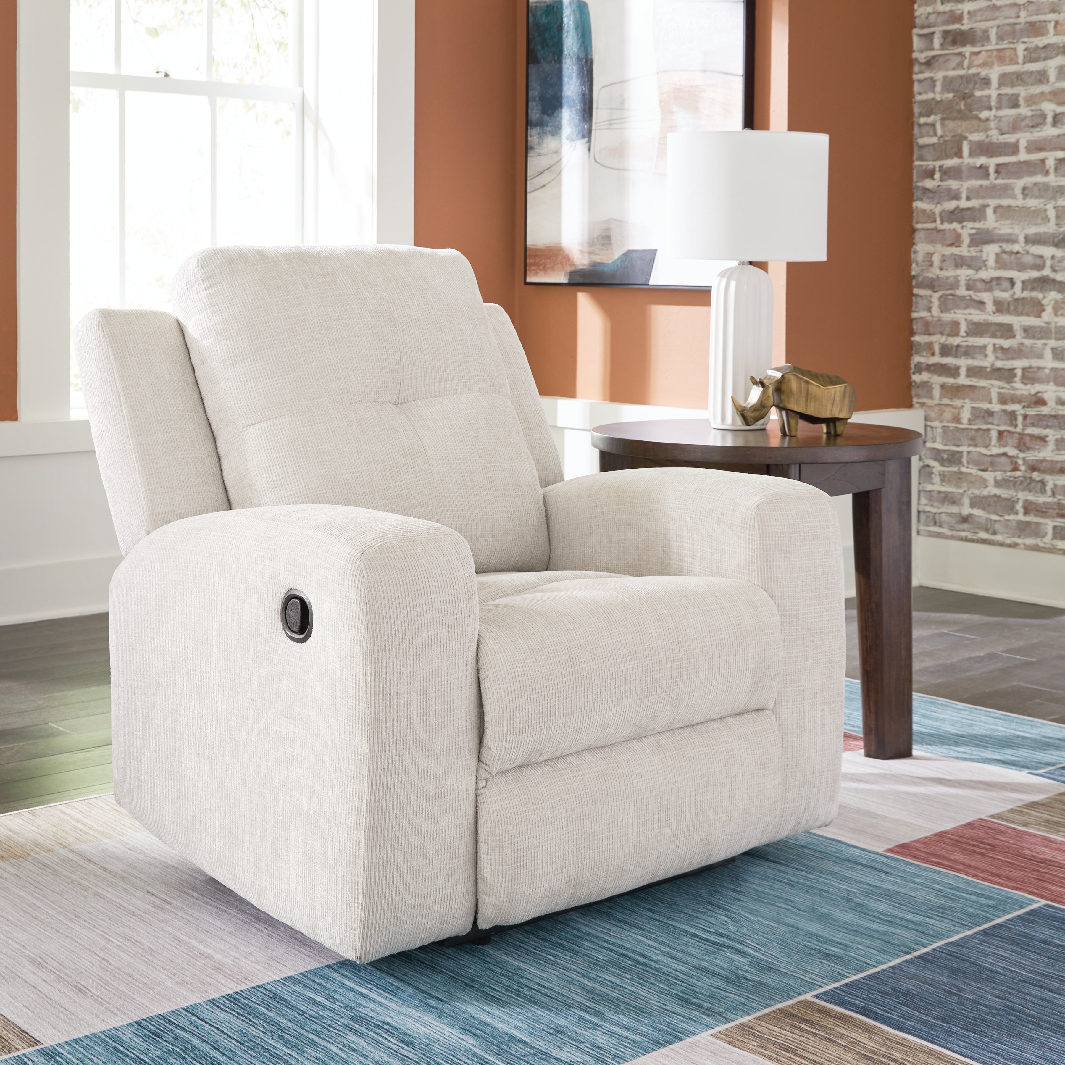 3 Brothers Decor - Ashley Furniture - Danum Living Room - Zero Wall Recliner / Stone - 3880529