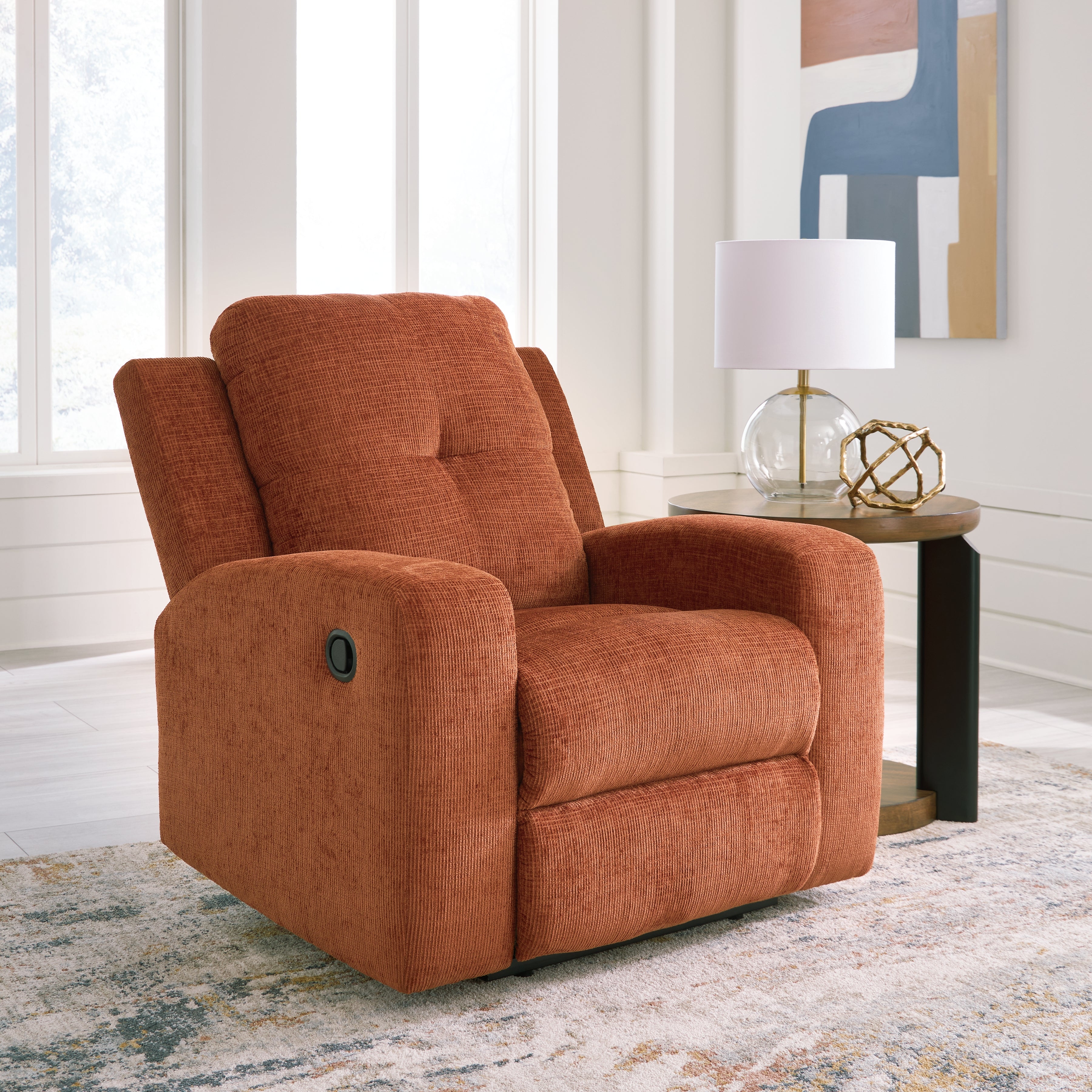 3 Brothers Decor - Ashley Furniture - Danum Living Room - Zero Wall Recliner / Spice - 3880729