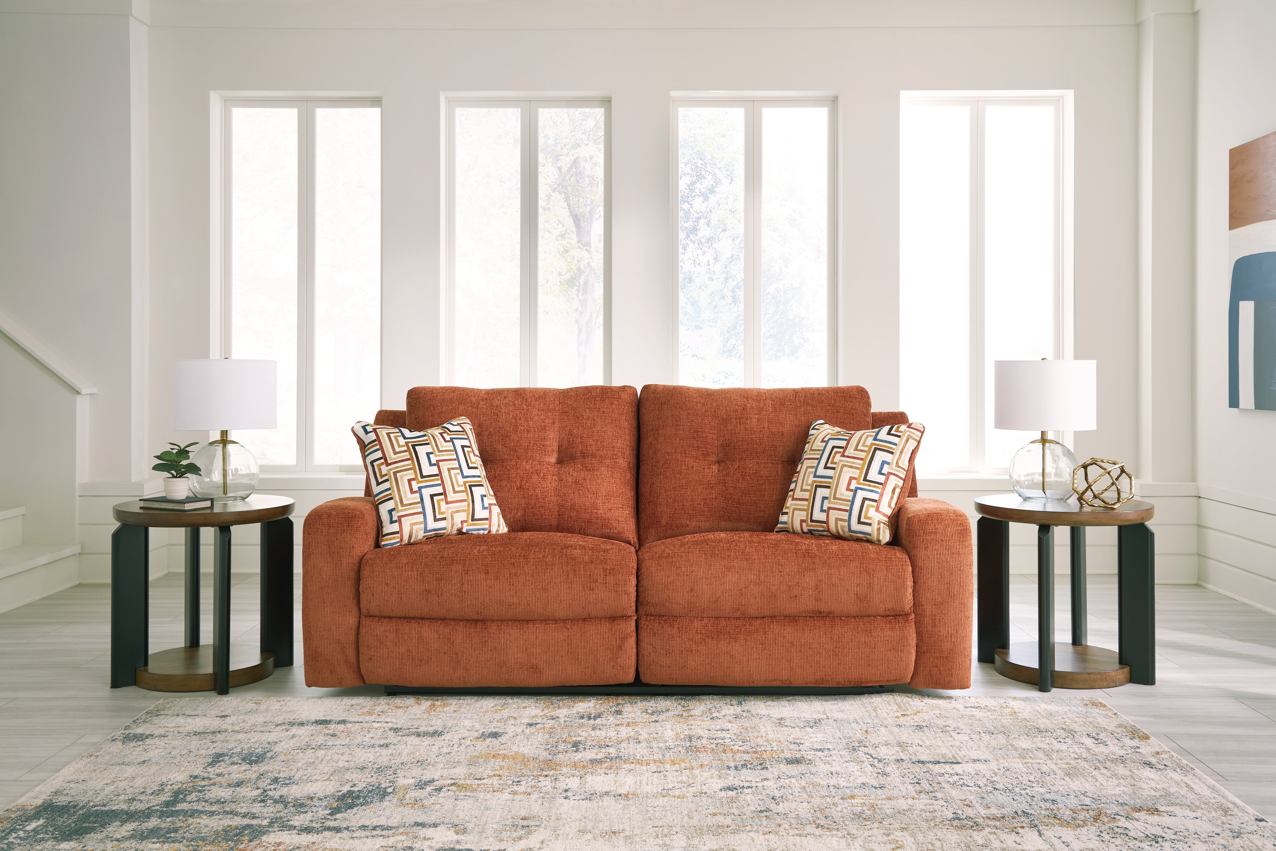 3 Brothers Decor - Ashley Furniture - Danum Living Room - 2 Seat Reclining Sofa / Spice - 3880781