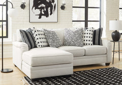 3 Brothers Decor - Ashley Furniture - Huntsworth Sectional - RAF 2-Piece Sectional with Chaise / Dove Gray - 39702S1