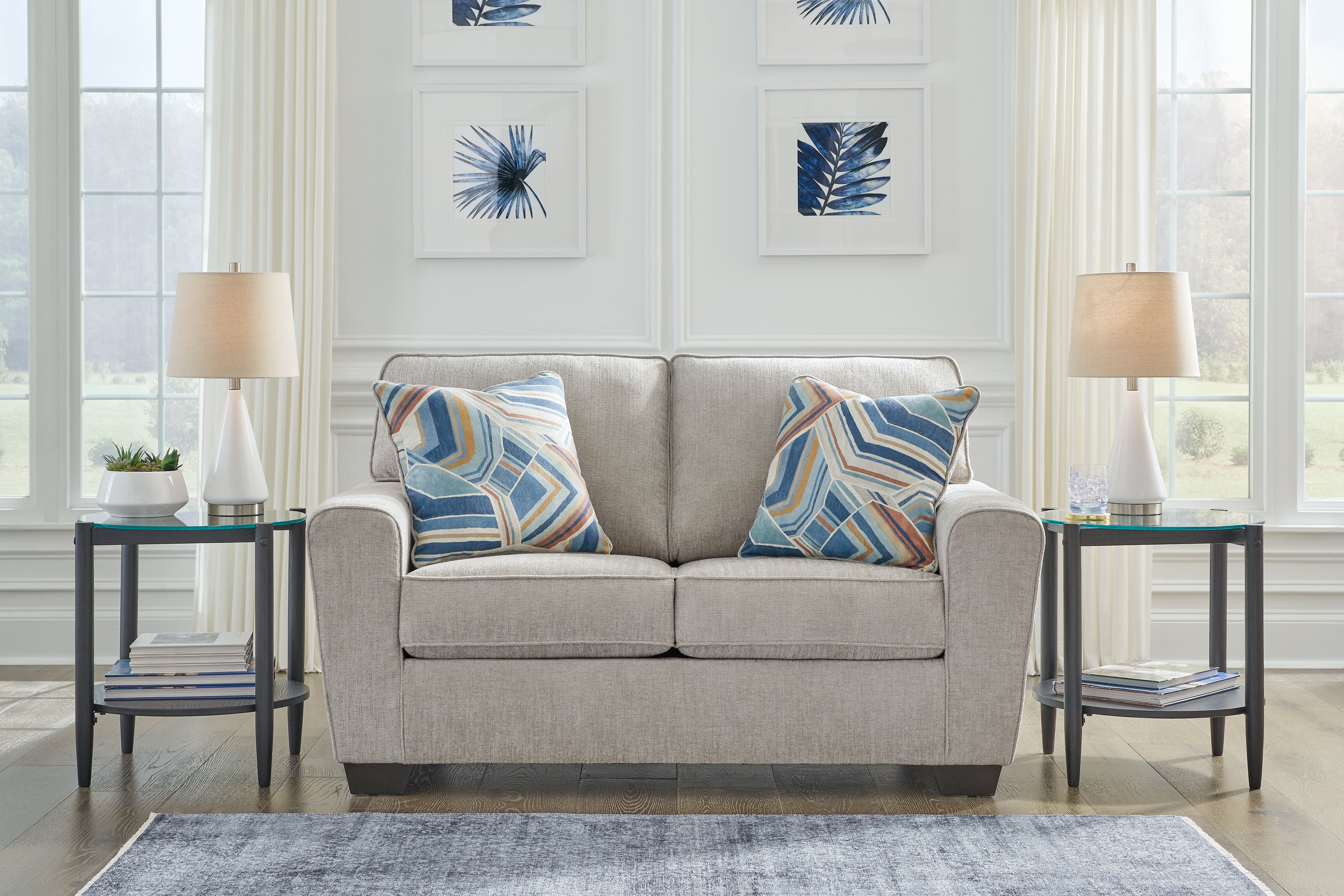 3 Brothers Decor - Ashley Furniture - Cashton Living Room - Loveseat / Ice - 4060635