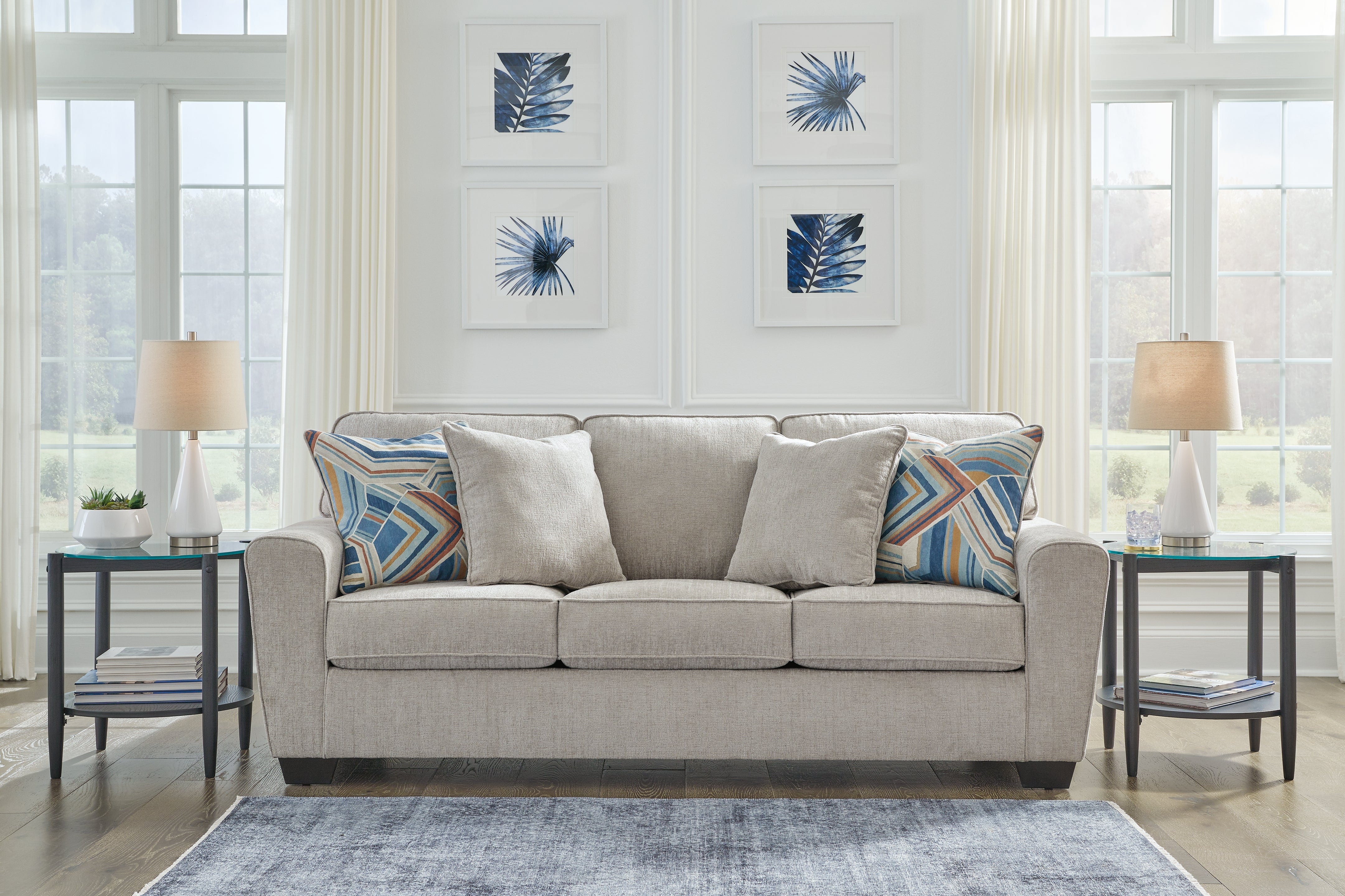 3 Brothers Decor - Ashley Furniture - Cashton Living Room - Sofa / Ice - 4060638
