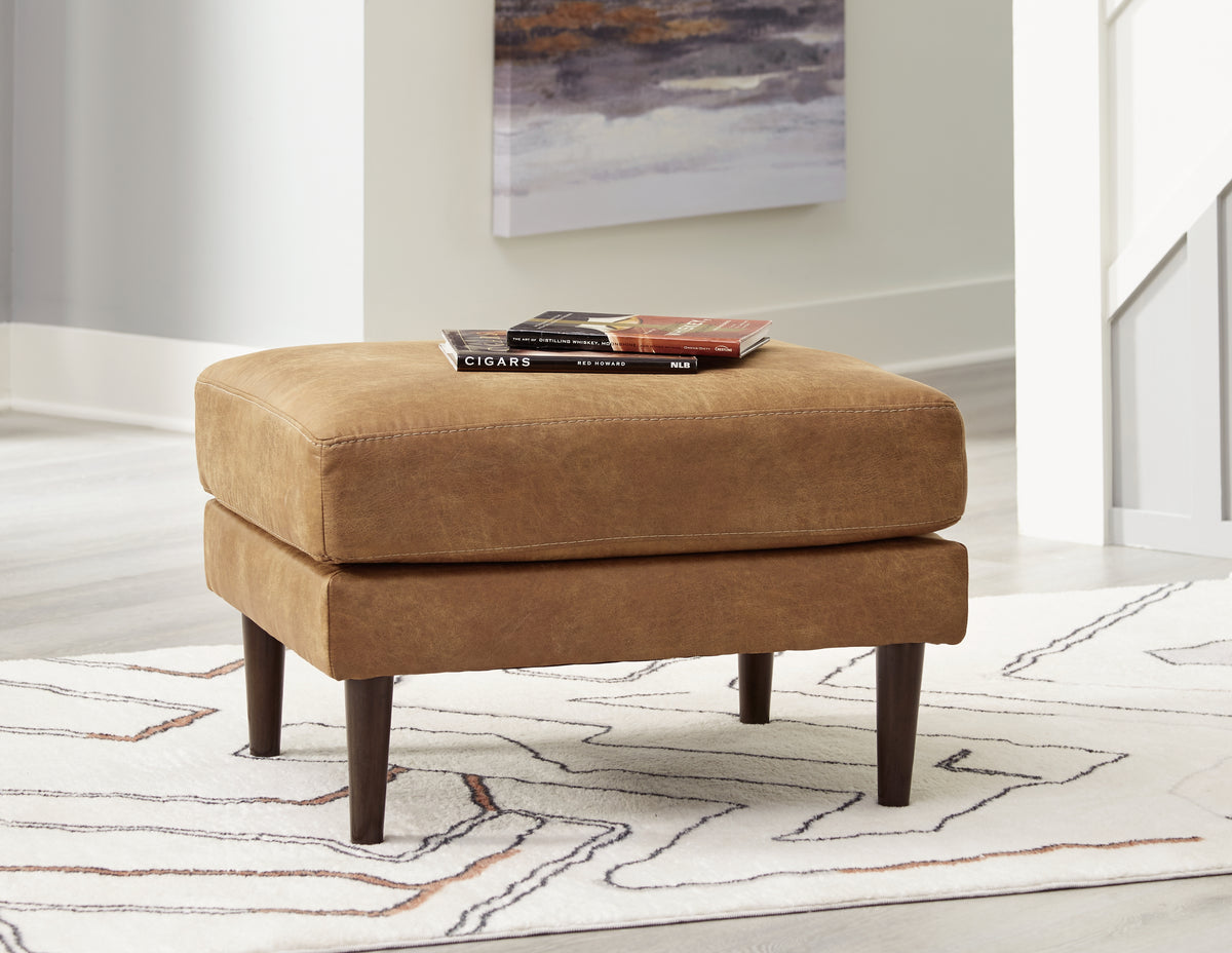 3 Brothers Decor - Ashley Furniture - Telora Living Room - Ottoman / Caramel - 4100214