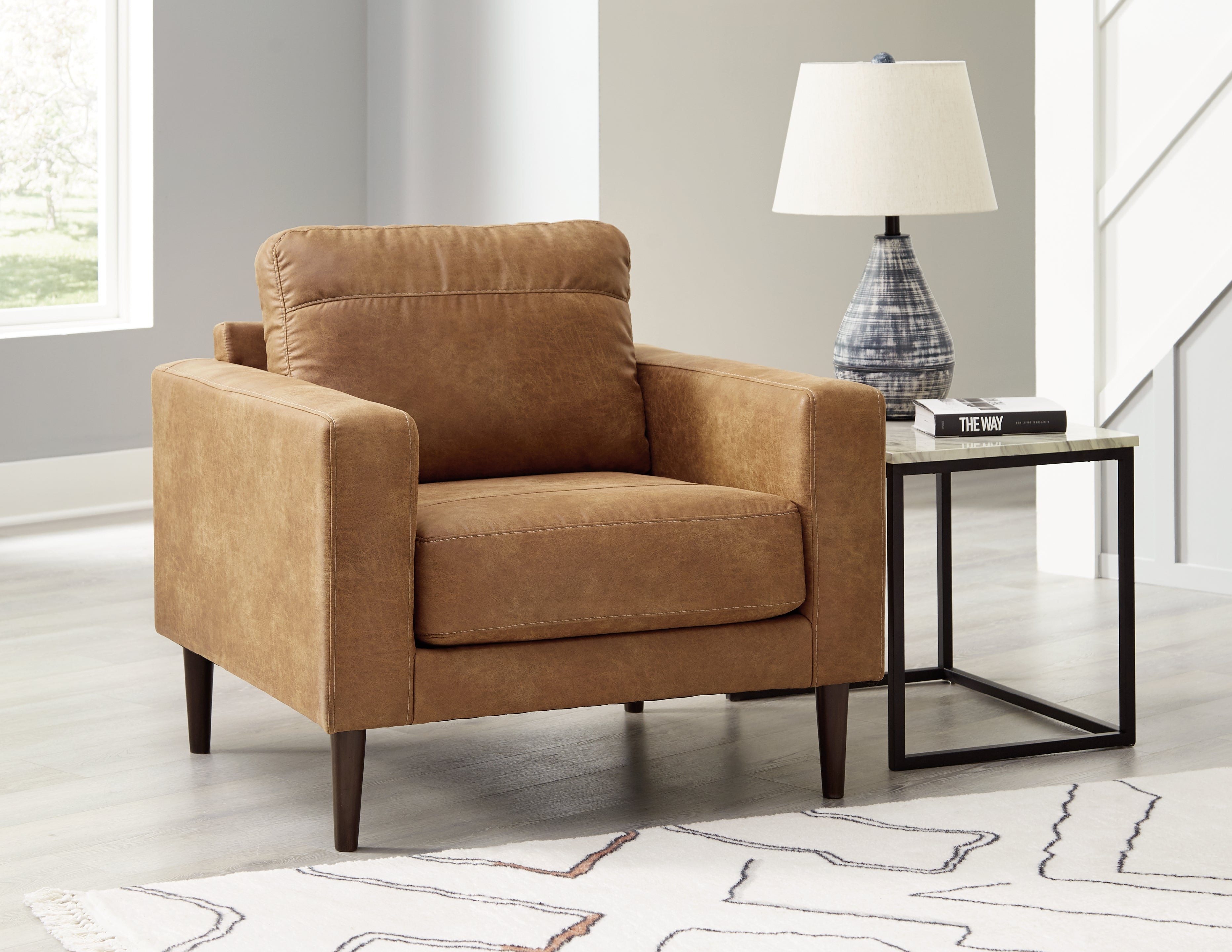 3 Brothers Decor - Ashley Furniture - Telora Living Room - Chair / Caramel - 4100220