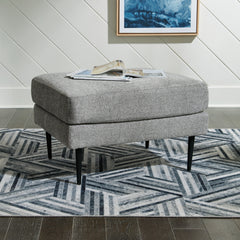 3 Brothers Decor - Ashley Furniture - Hazela Living Room - Ottoman / Charcoal - 4110214