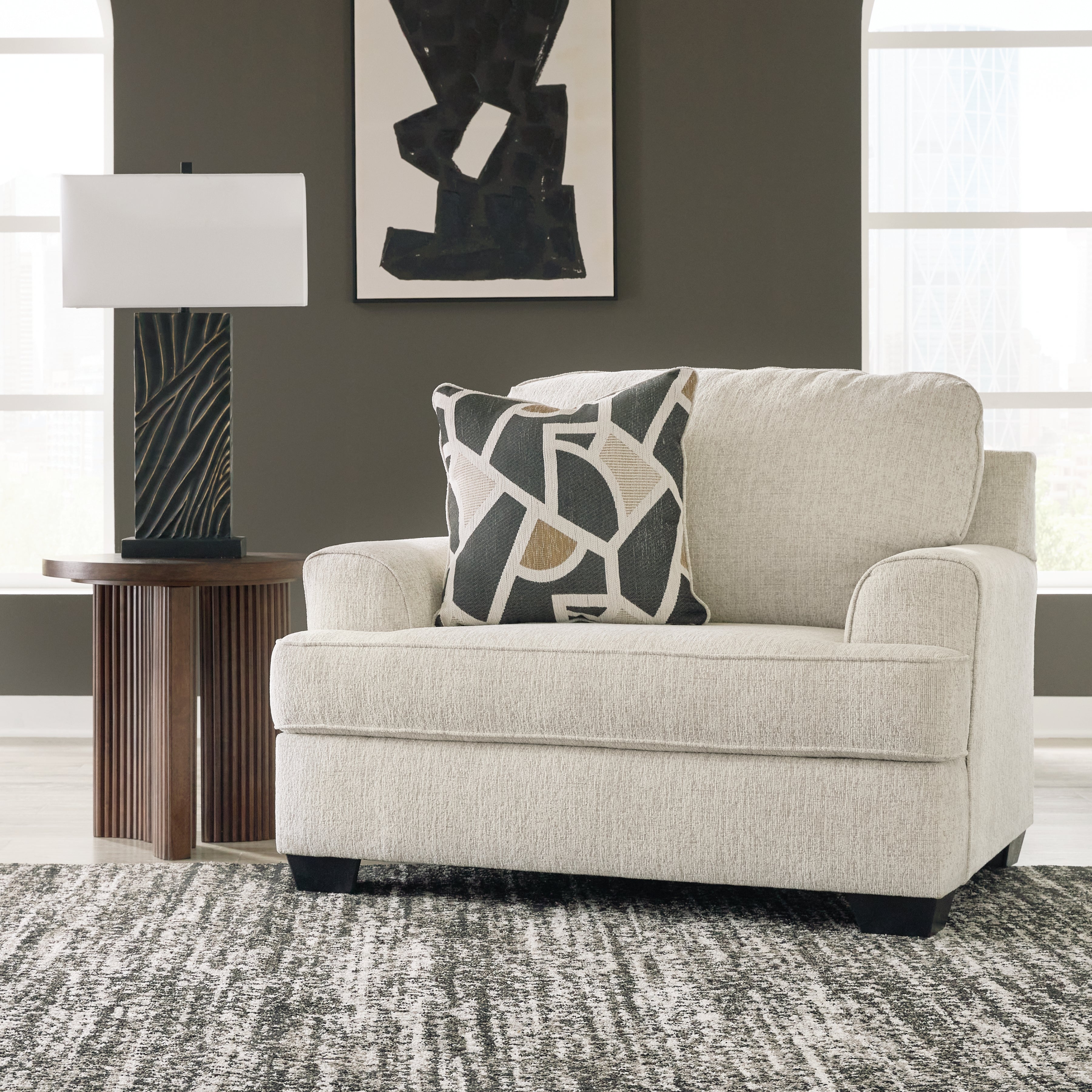 3 Brothers Decor - Ashley Furniture - Heartcort Living Room - Chair and a Half / Quartz - 4460423