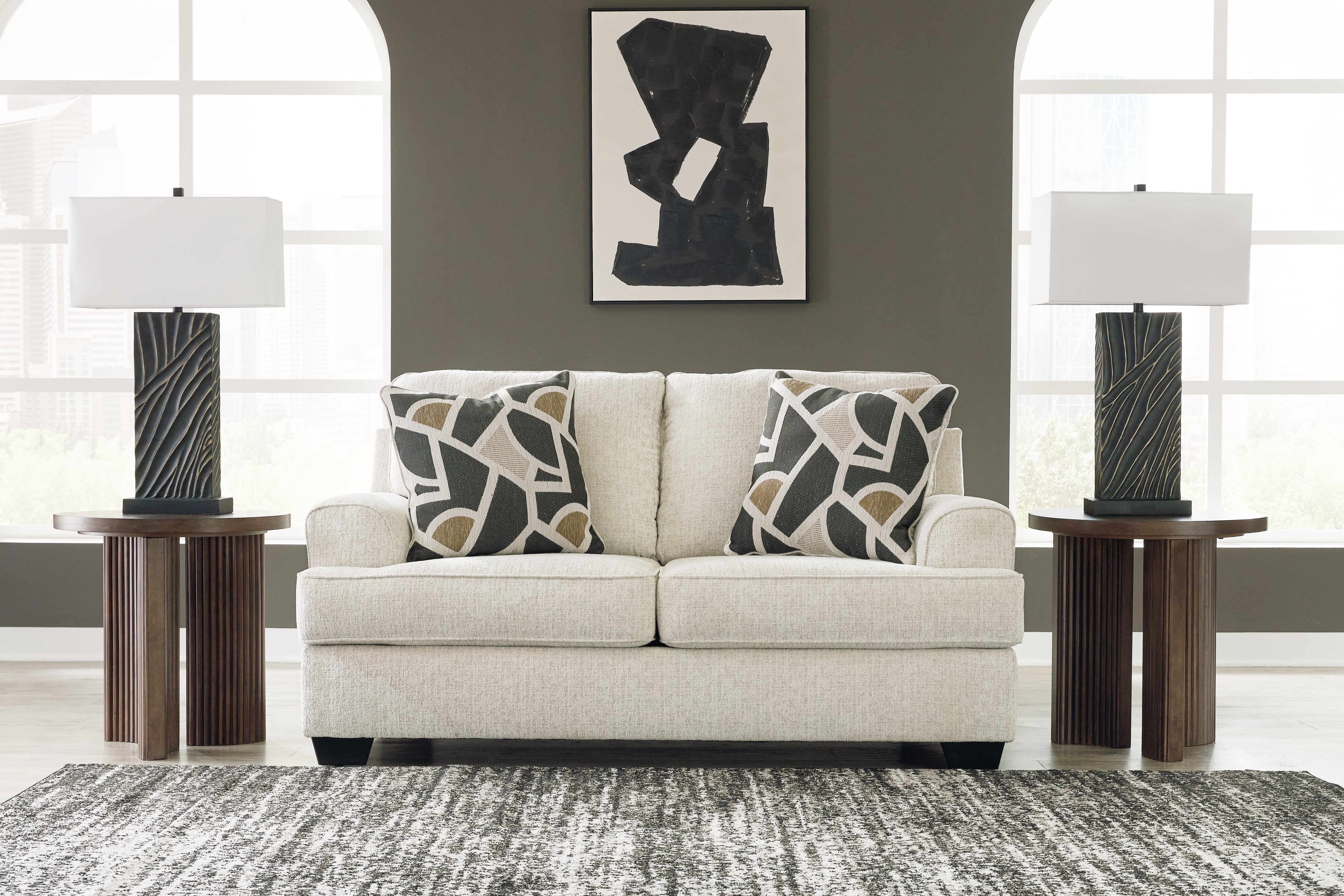 3 Brothers Decor - Ashley Furniture - Heartcort Living Room - Loveseat / Quartz - 4460435
