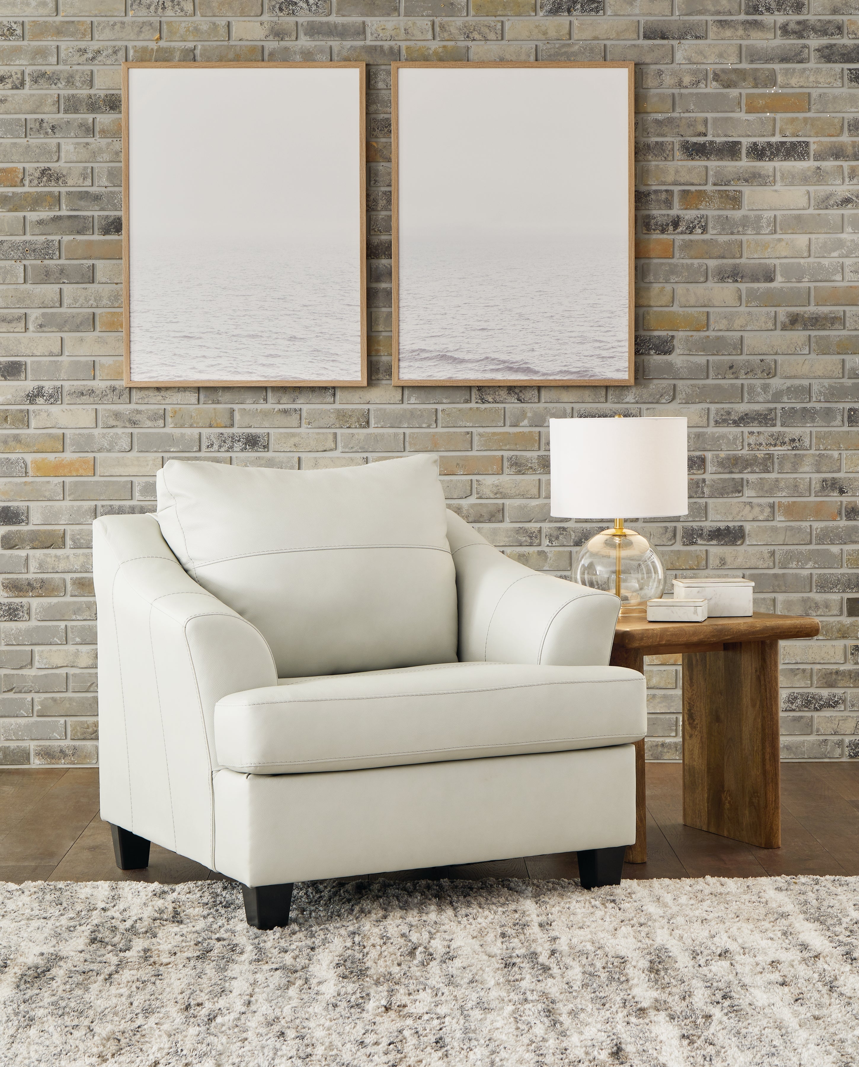 3 Brothers Decor - Ashley Furniture - Genoa Living Room - Chair and a Half / Coconut - 4770423