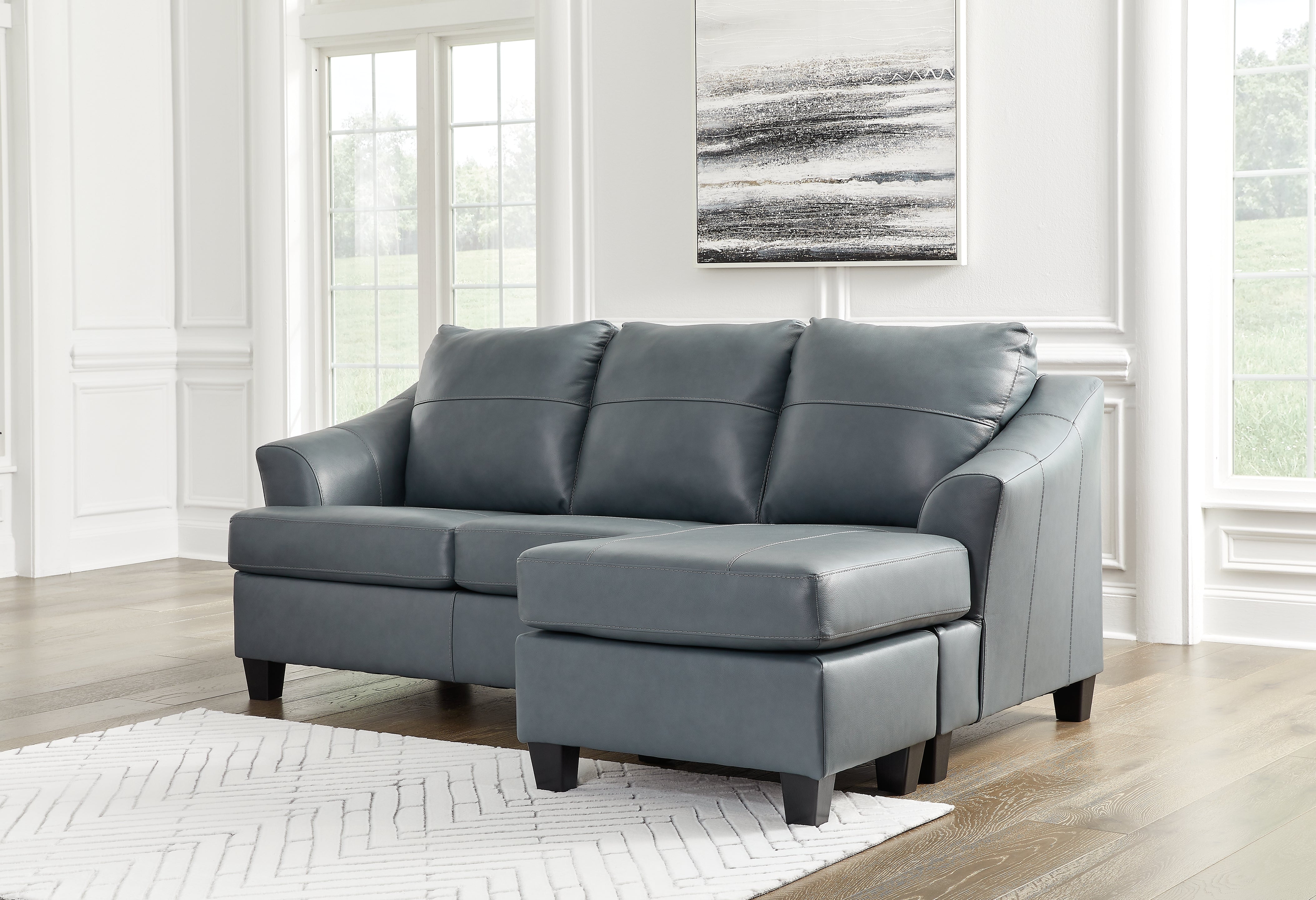3 Brothers Decor - Ashley Furniture - Genoa Living Room - Sofa Chaise / Steel - 4770518