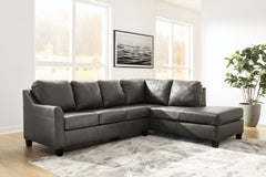 3 Brothers Decor - Ashley Furniture - Valderno Sectional - LAF 2-Piece Sectional with Chaise / Fog - 47804S1