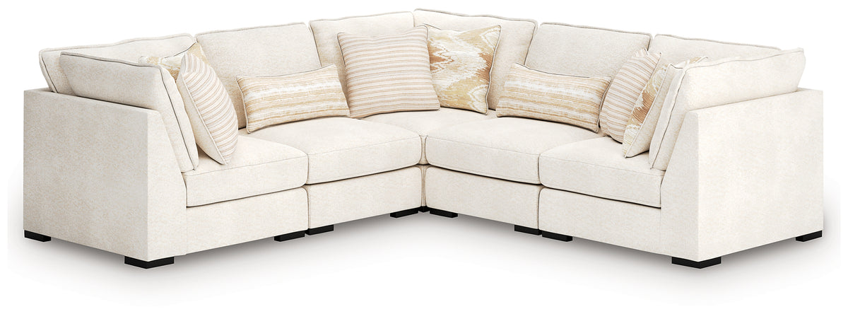 3 Brothers Decor - Ashley Furniture - Donelson Creek Sectional - 5-Piece Sectional / Vanilla - 48002S1