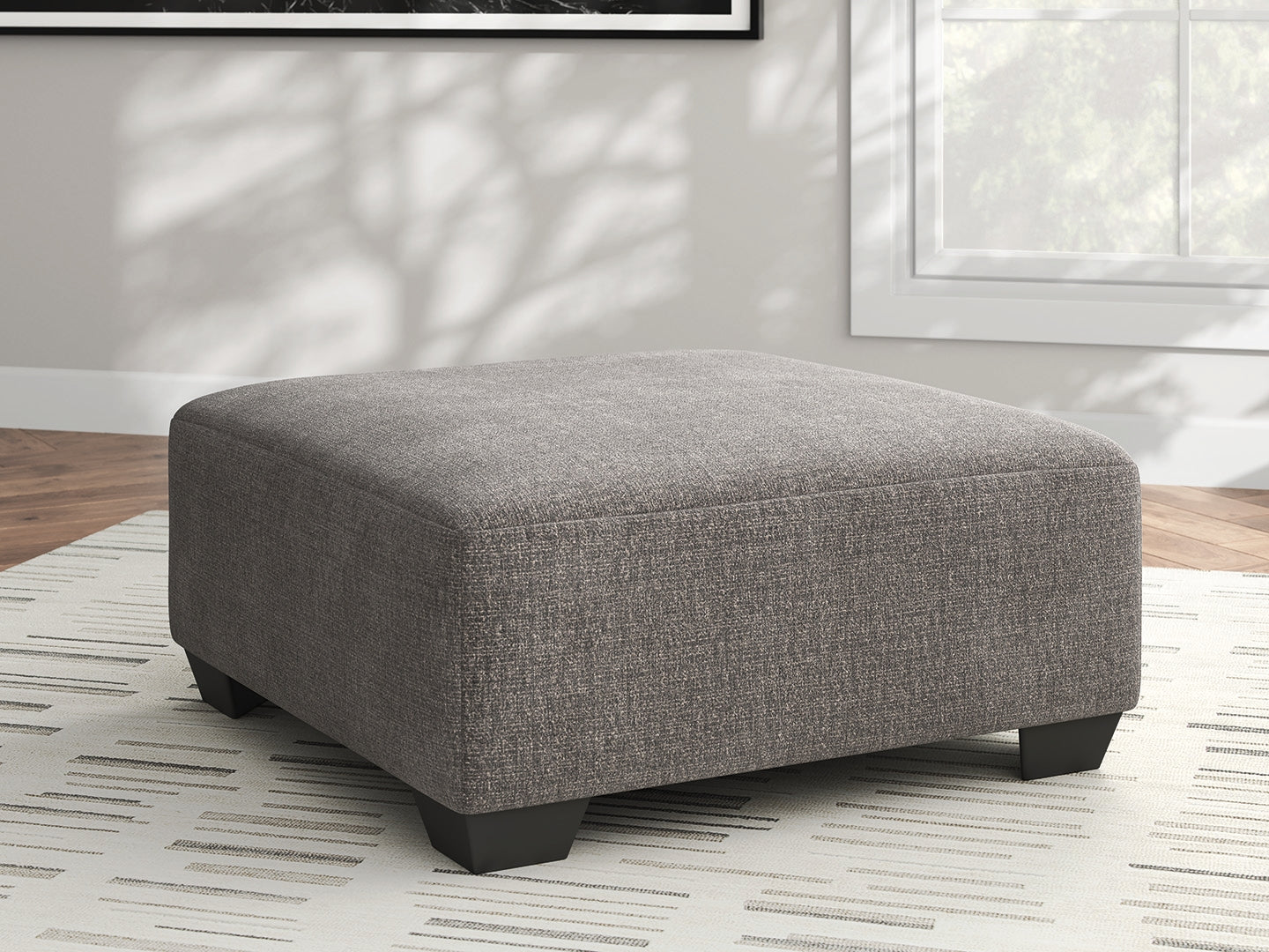 3 Brothers Decor - Ashley Furniture - Newellen Living Room - Oversized Accent Ottoman / Greystone - 4840508