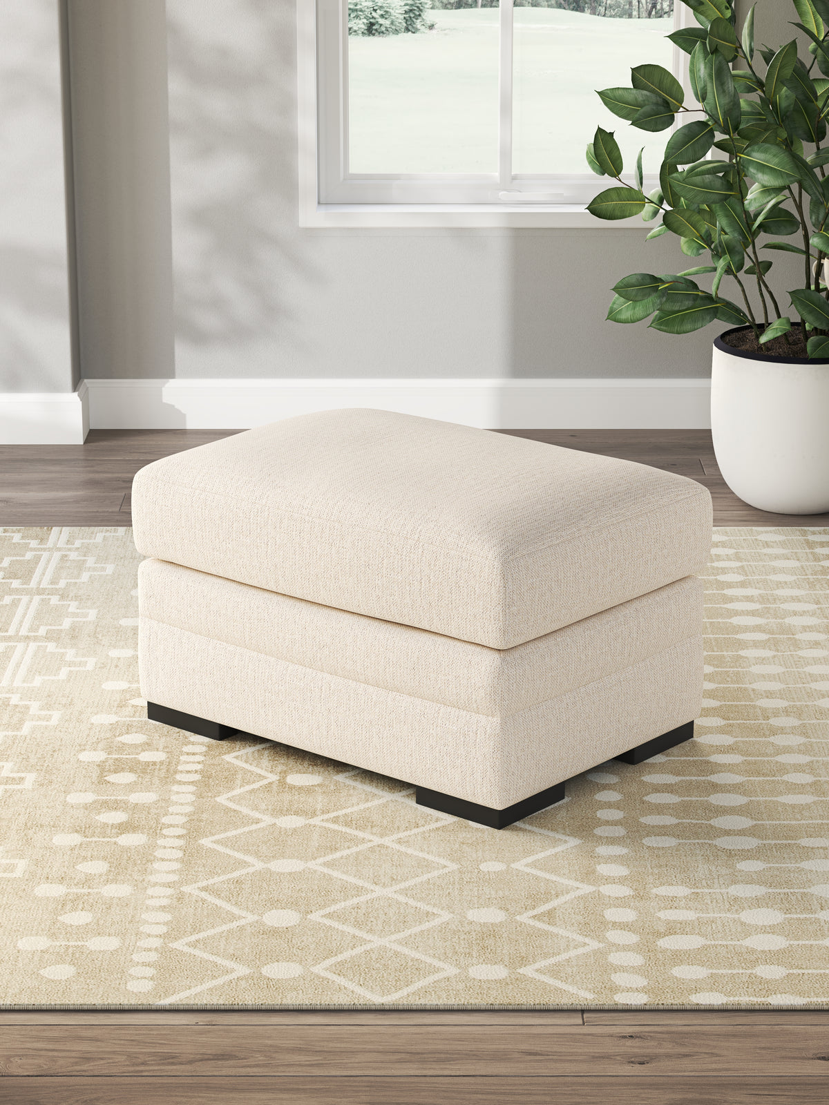 3 Brothers Decor - Ashley Furniture - Lango Living Room - Ottoman / Jute - 4860214