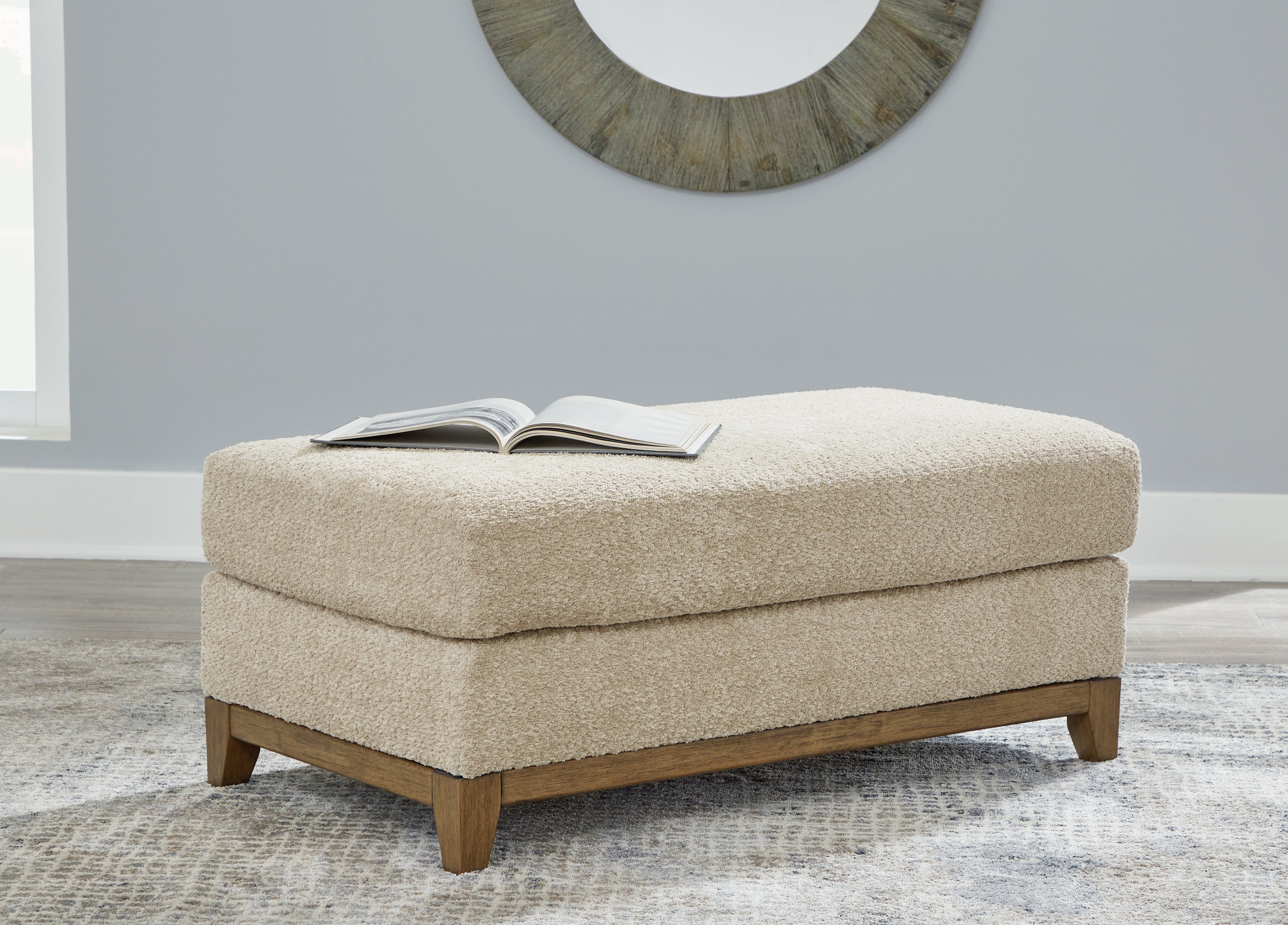 3 Brothers Decor - Ashley Furniture - Parklynn Living Room - Ottoman / Desert - 4890214