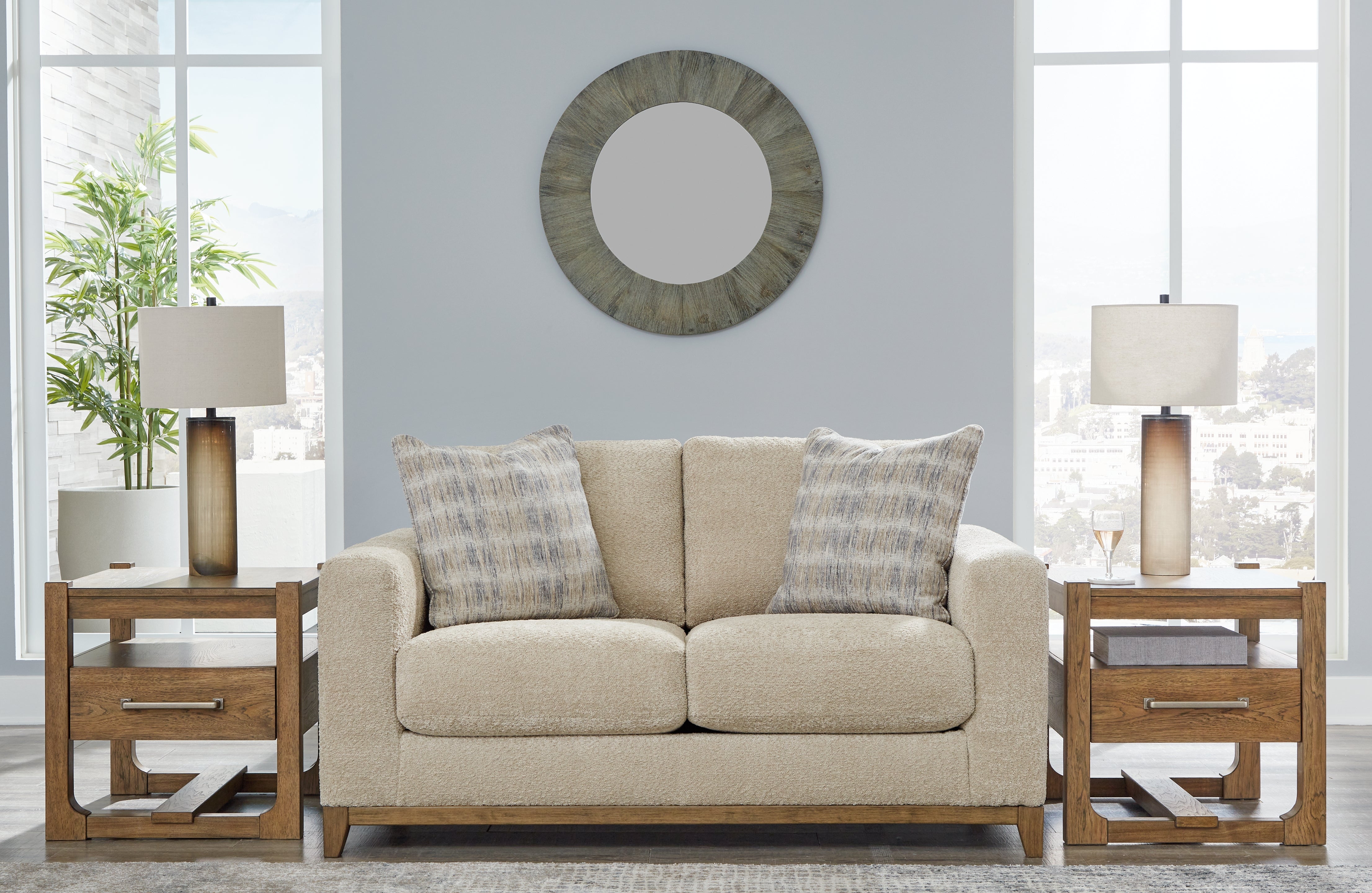 3 Brothers Decor - Ashley Furniture - Parklynn Living Room - Loveseat / Desert - 4890235