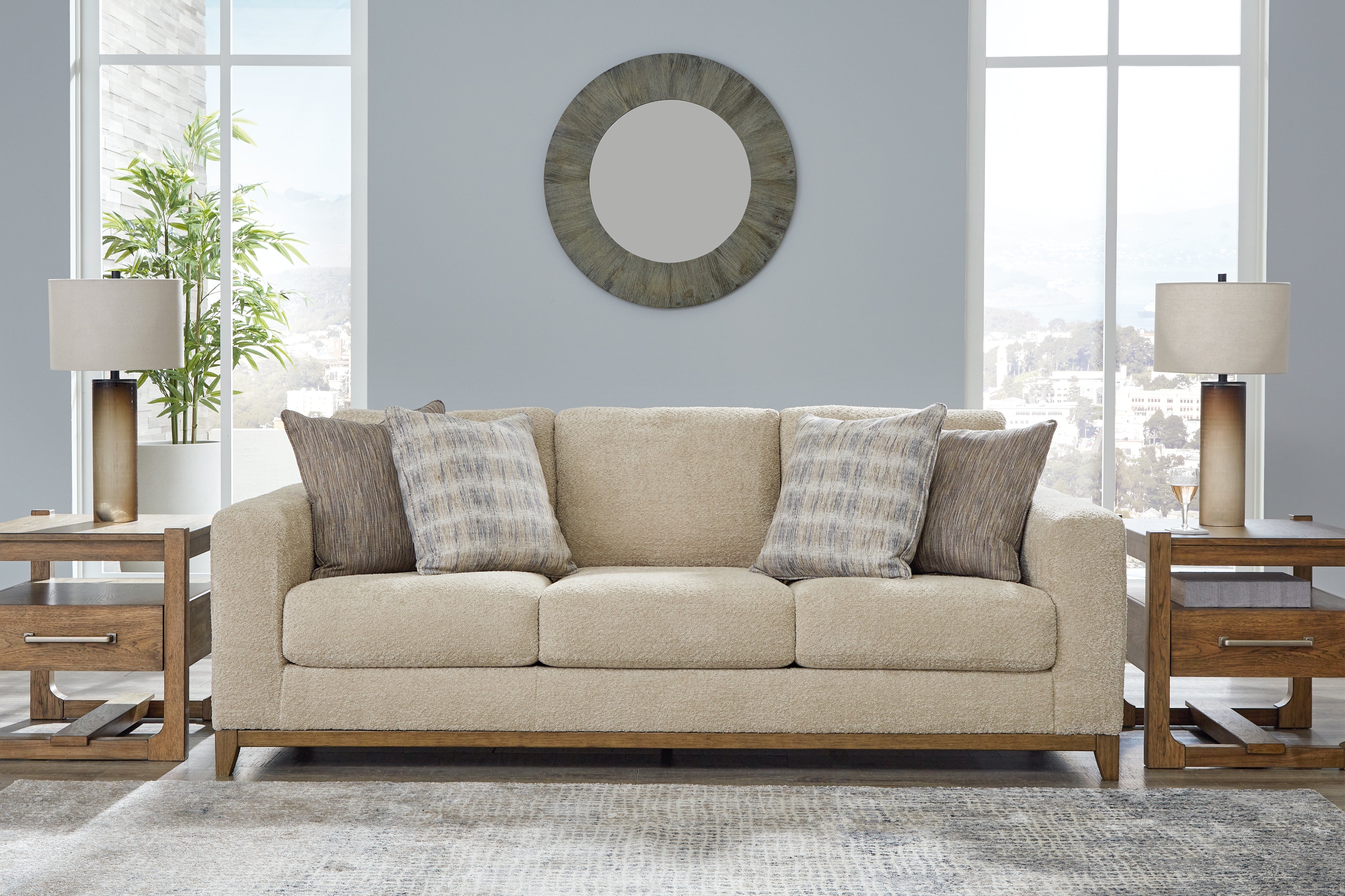 3 Brothers Decor - Ashley Furniture - Parklynn Living Room - Sofa / Desert - 4890238