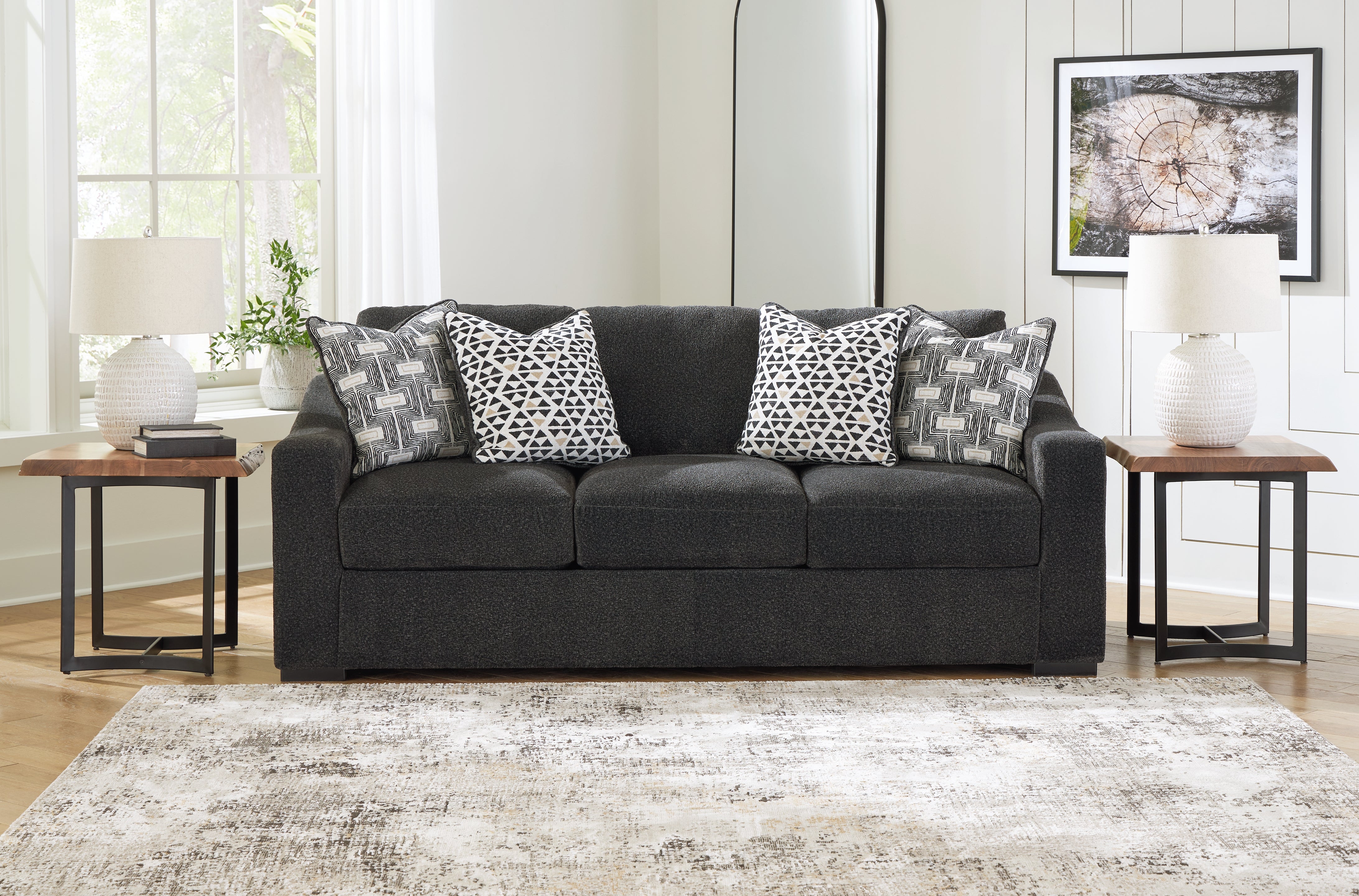 3 Brothers Decor - Ashley Furniture - Wryenlynn Living Room - Sofa / Onyx - 4940538