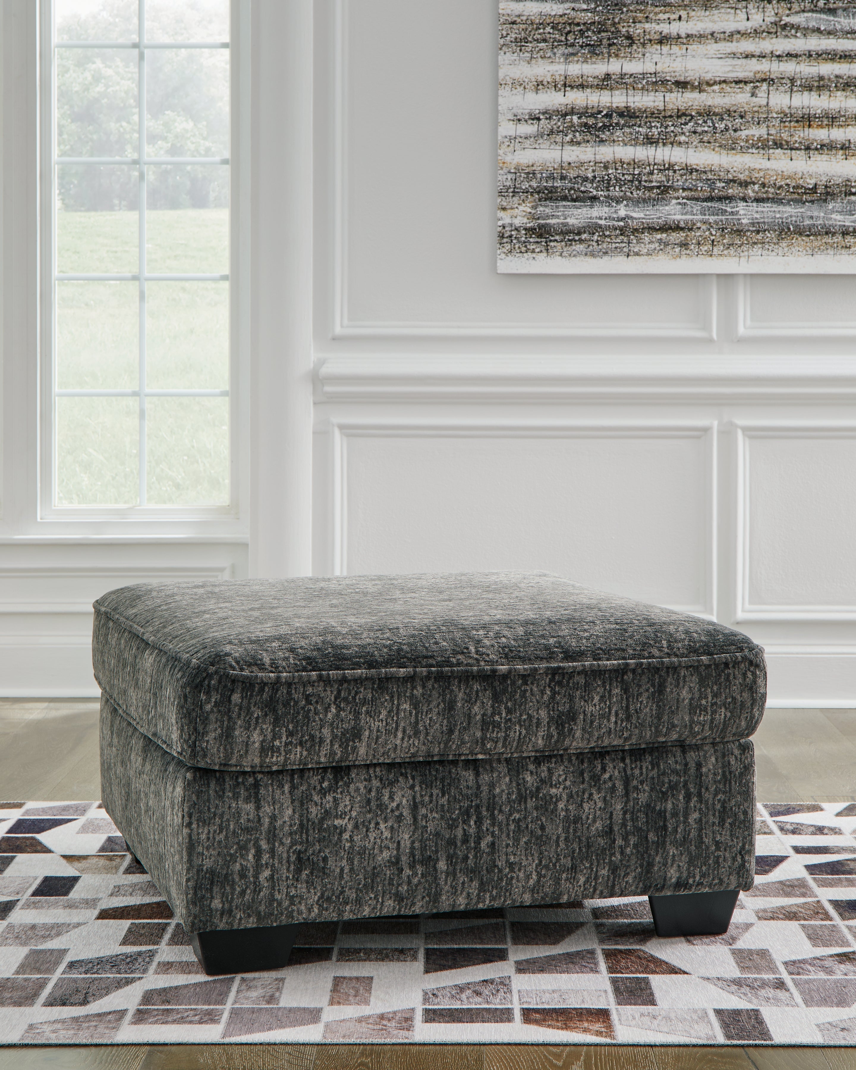 3 Brothers Decor - Ashley Furniture - Lonoke Living Room - Oversized Accent Ottoman / Gunmetal - 5050408