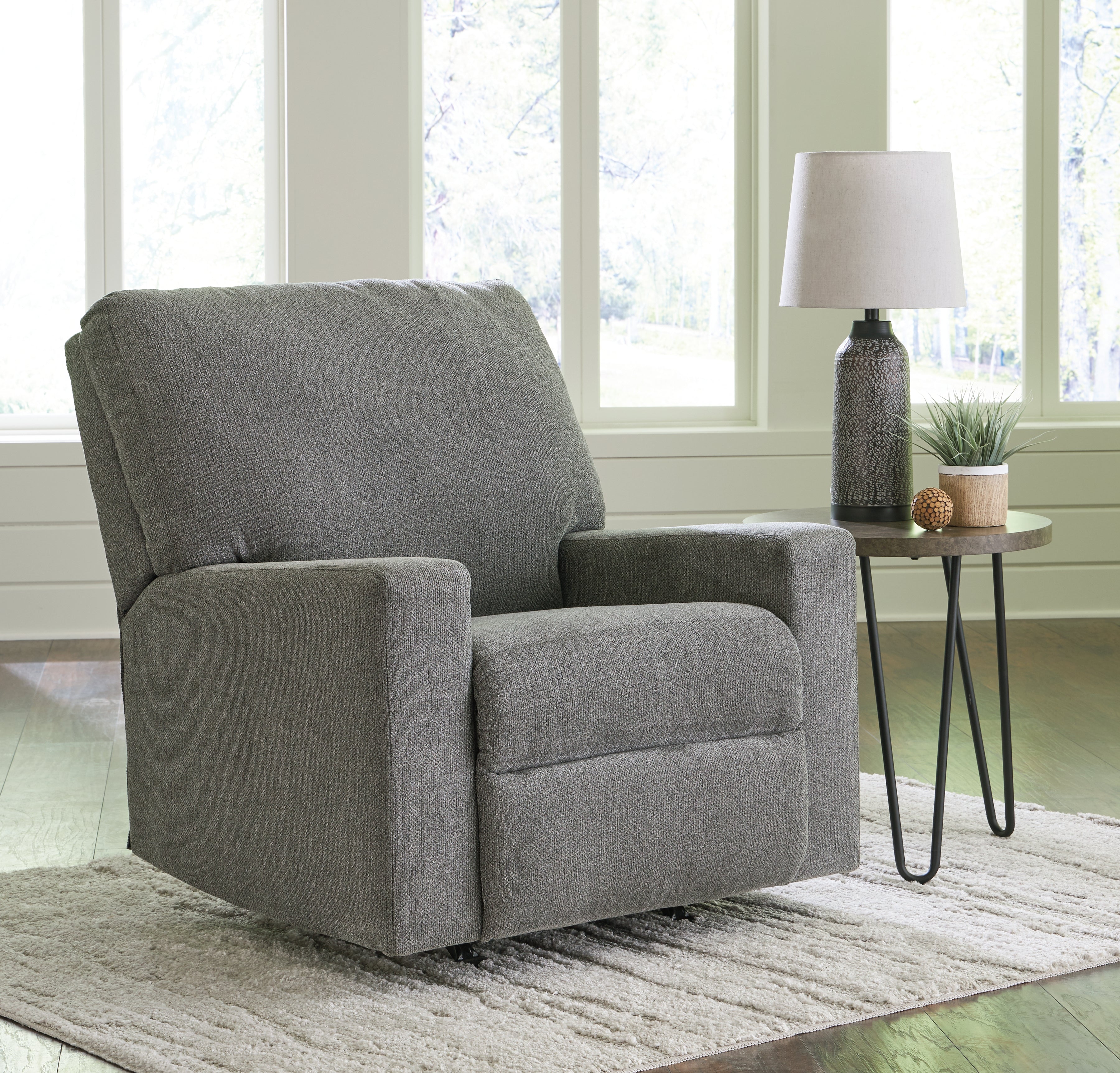 3 Brothers Decor - Ashley Furniture - Deltona Living Room - Rocker Recliner / Graphite - 5120525