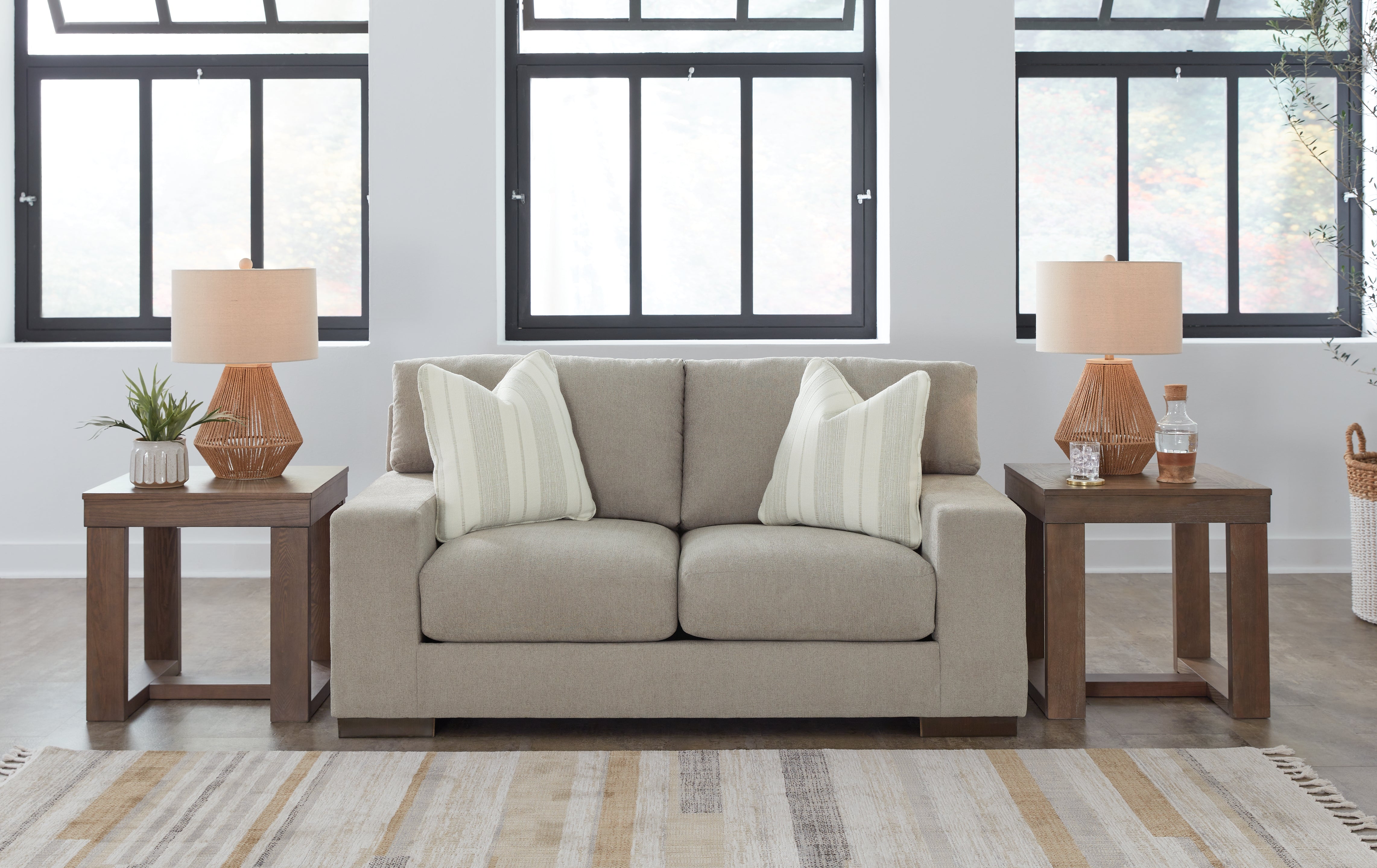 3 Brothers Decor - Ashley Furniture - Maggie Living Room - Loveseat / Flax - 5200435