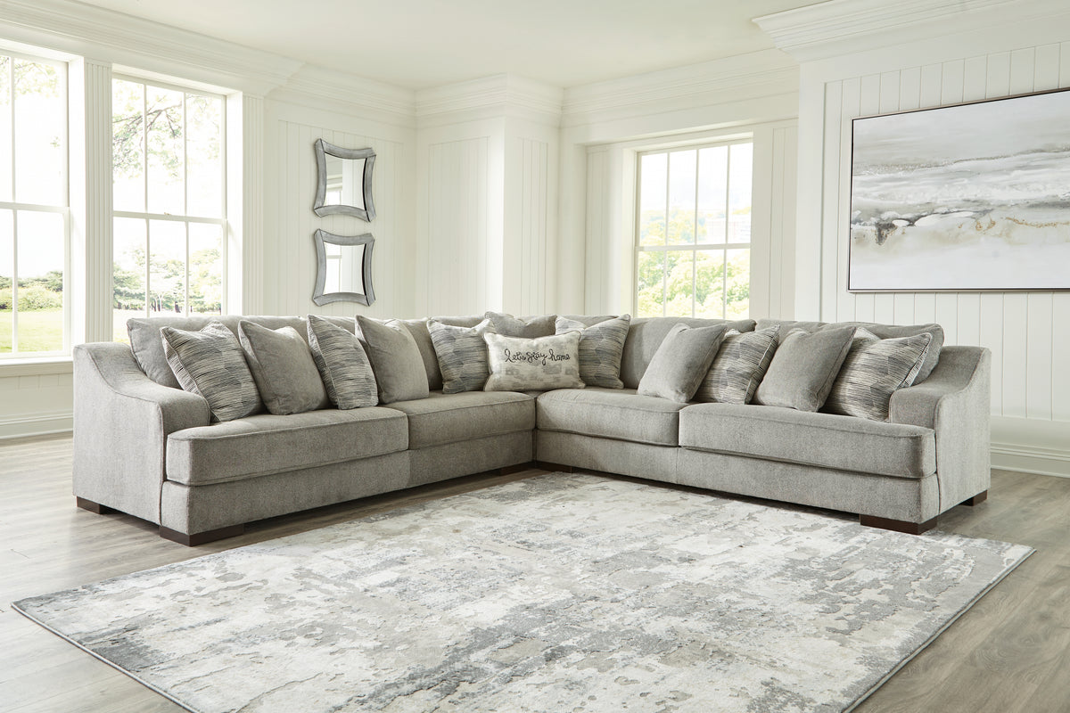 3 Brothers Decor - Ashley Furniture - Bayless Sectional - LAF 3-Piece Sectional / Smoke - 52304S1