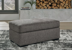 3 Brothers Decor - Ashley Furniture - Gardiner Living Room - Ottoman / Pewter - 5240414