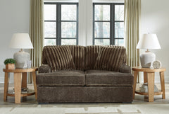 3 Brothers Decor - Ashley Furniture - Aylesworth Living Room - Loveseat / Chocolate - 5370235