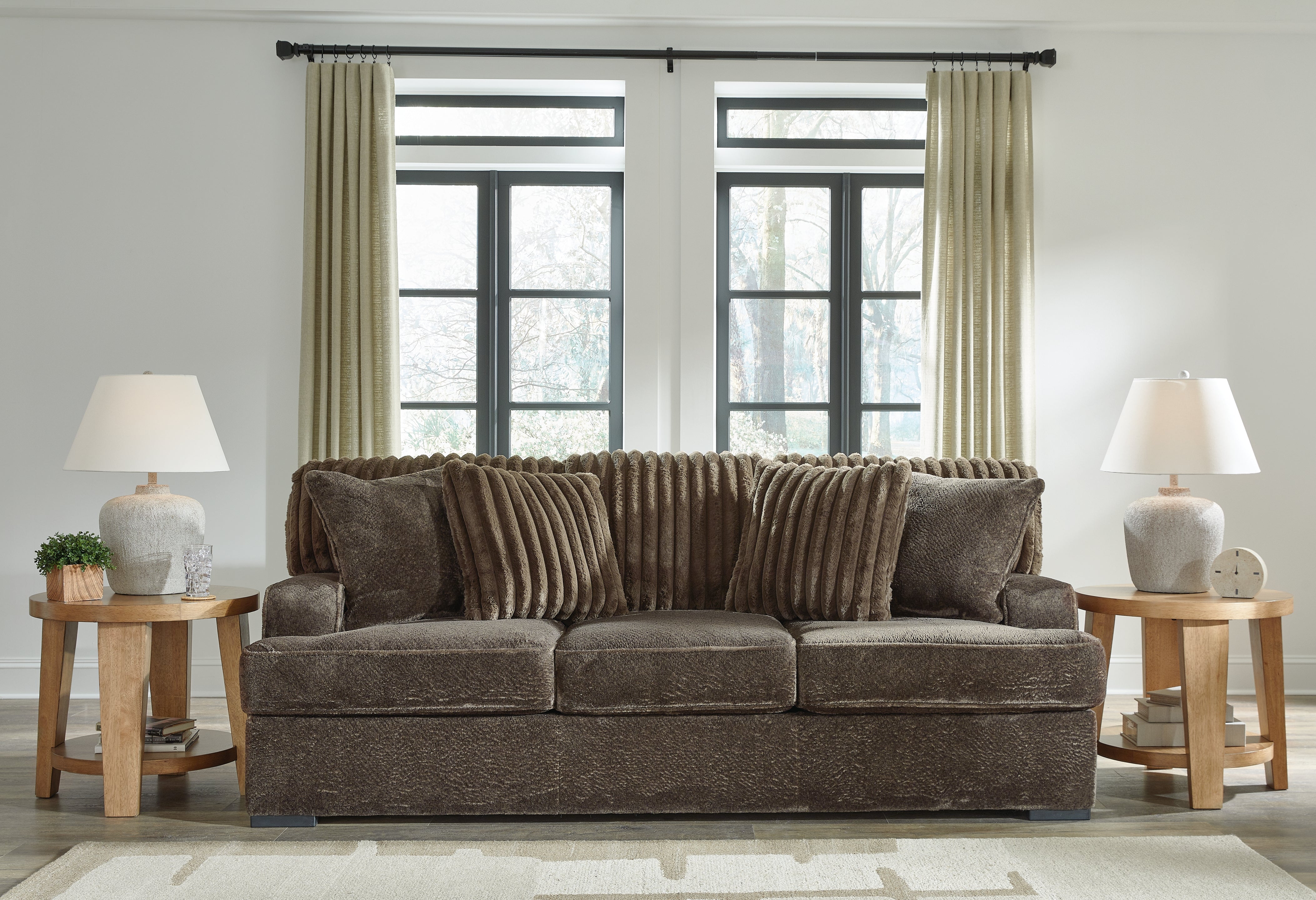 3 Brothers Decor - Ashley Furniture - Aylesworth Living Room - Sofa / Chocolate - 5370238