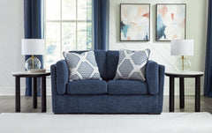 3 Brothers Decor - Ashley Furniture - Evansley Living Room - Loveseat / Navy - 5450235