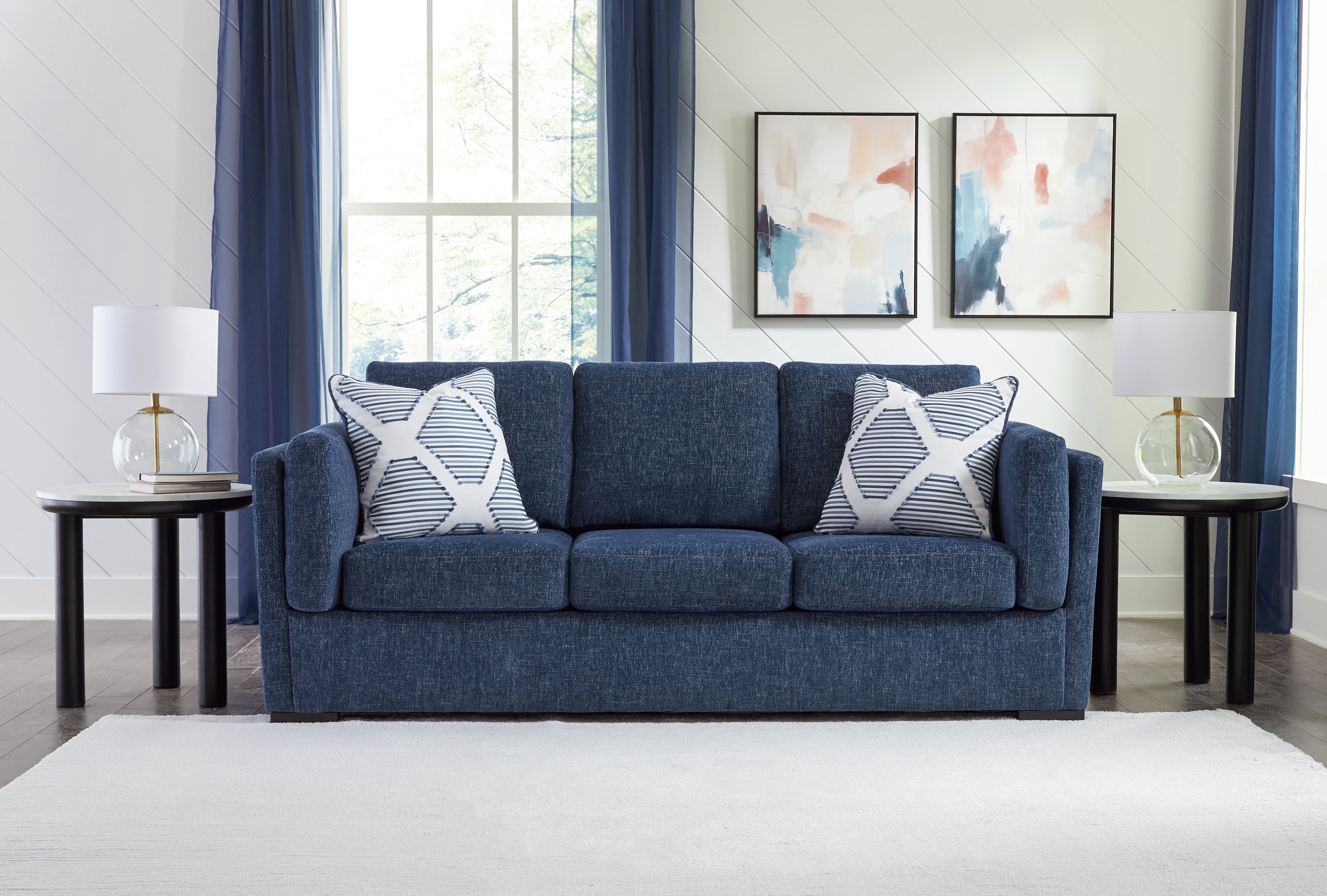 3 Brothers Decor - Ashley Furniture - Evansley Living Room - Sofa / Navy - 5450238