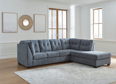 3 Brothers Decor - Ashley Furniture - Marleton Sectional - LAF 2-Piece Sectional with Chaise / Denim - 55303S2