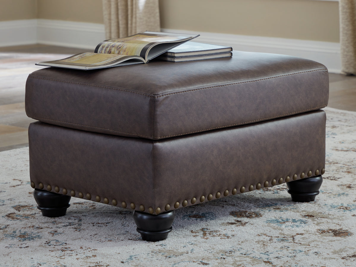 3 Brothers Decor - Ashley Furniture - Roxmere Living Room - Ottoman / Umber - 5550314