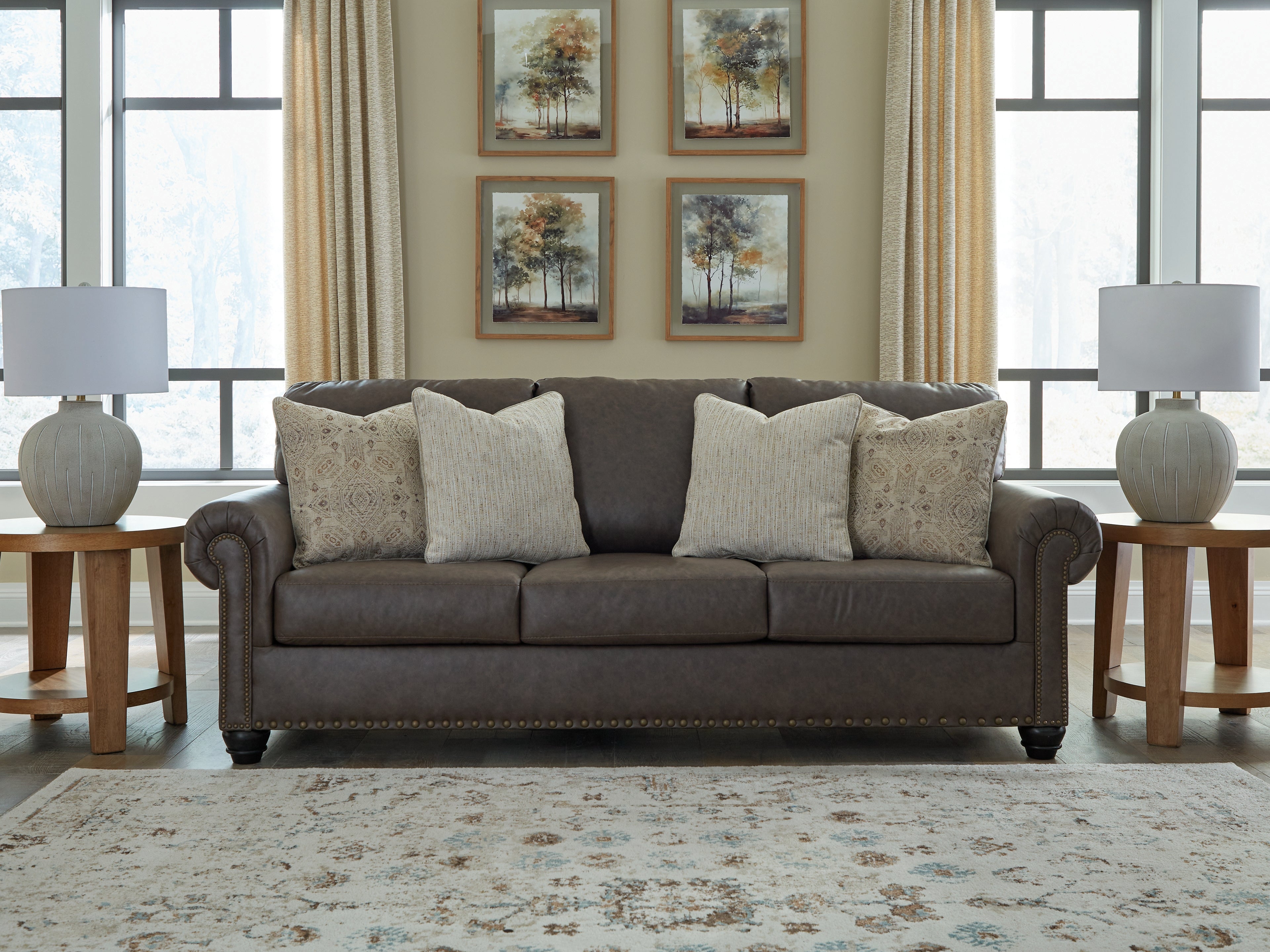 3 Brothers Decor - Ashley Furniture - Roxmere Living Room - Sofa / Umber - 5550338