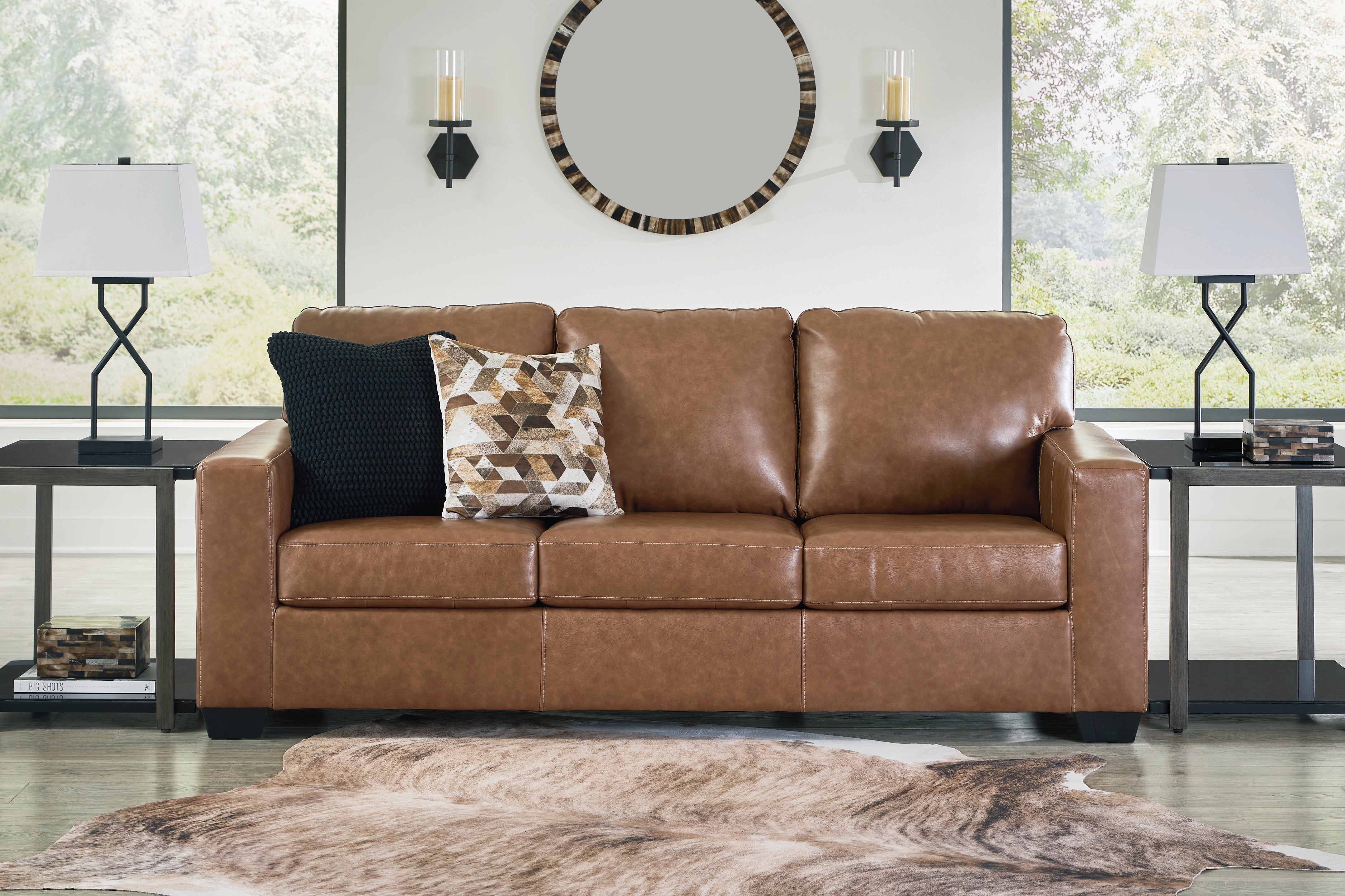 3 Brothers Decor - Ashley Furniture - Bolsena Living Room - Sofa / Caramel - 5560338