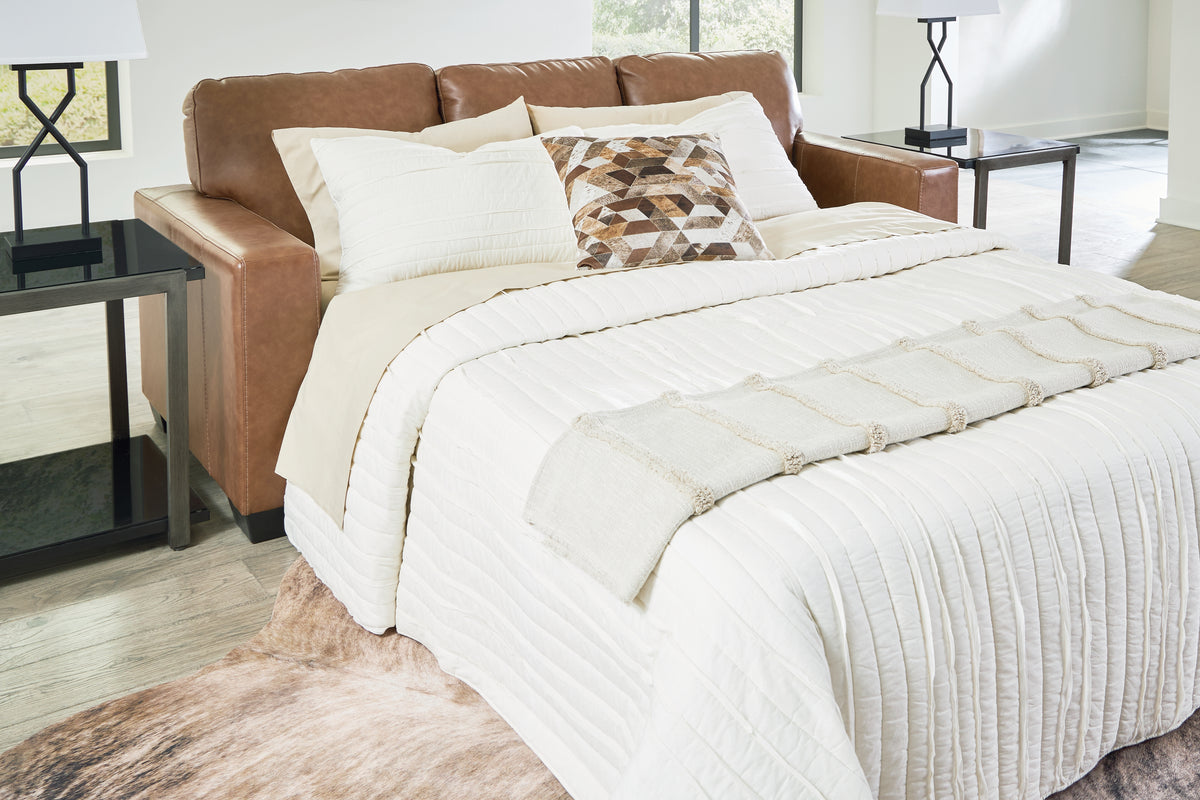 3 Brothers Decor - Ashley Furniture - Bolsena Living Room - Queen Sofa Sleeper / Caramel - 5560339