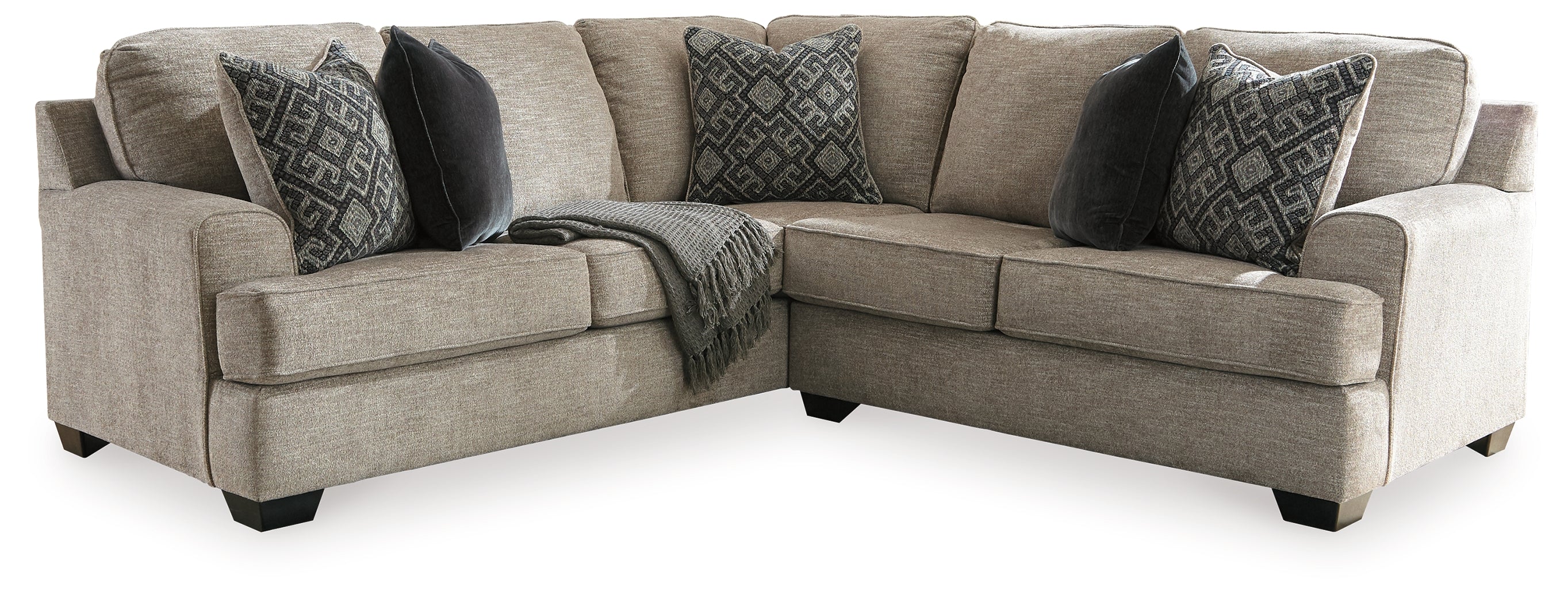 3 Brothers Decor - Ashley Furniture - Bovarian Sectional - LAF 2-Piece Sectional / Stone - 56103S3
